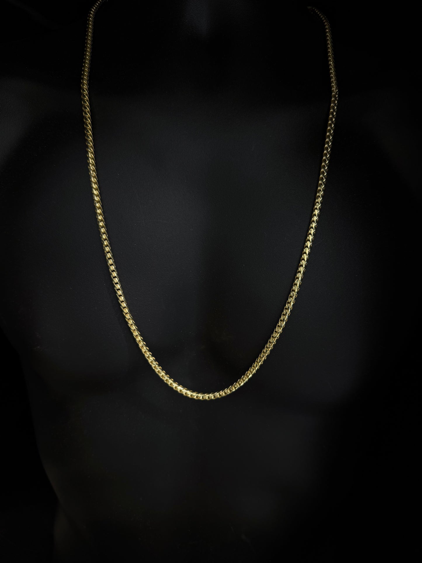 10K YELLOW GOLD SOLID FRANCO CHAIN 4.50mm 30 INCHES