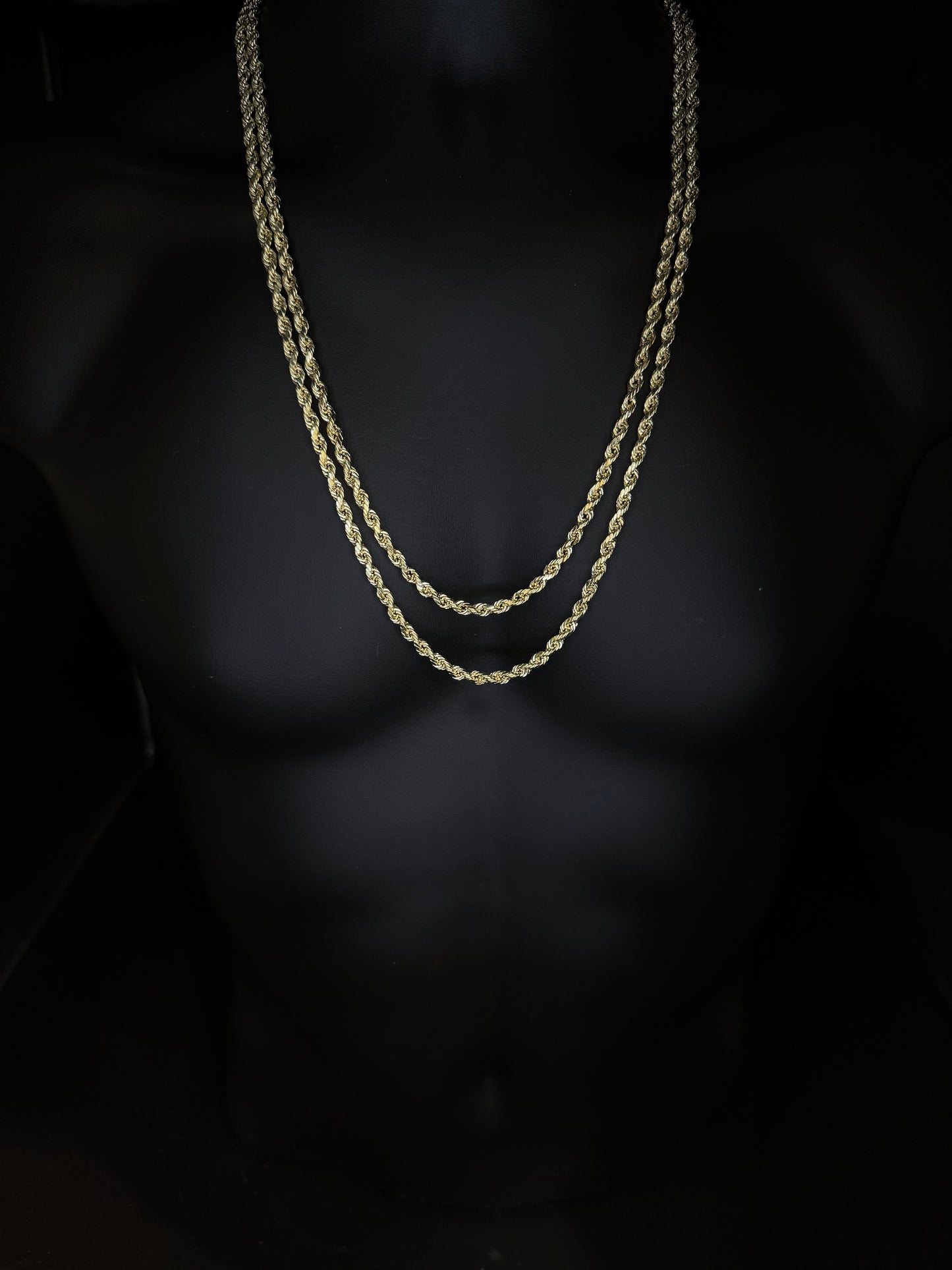 10K YELLOW GOLD ROPE CHAIN 5mm