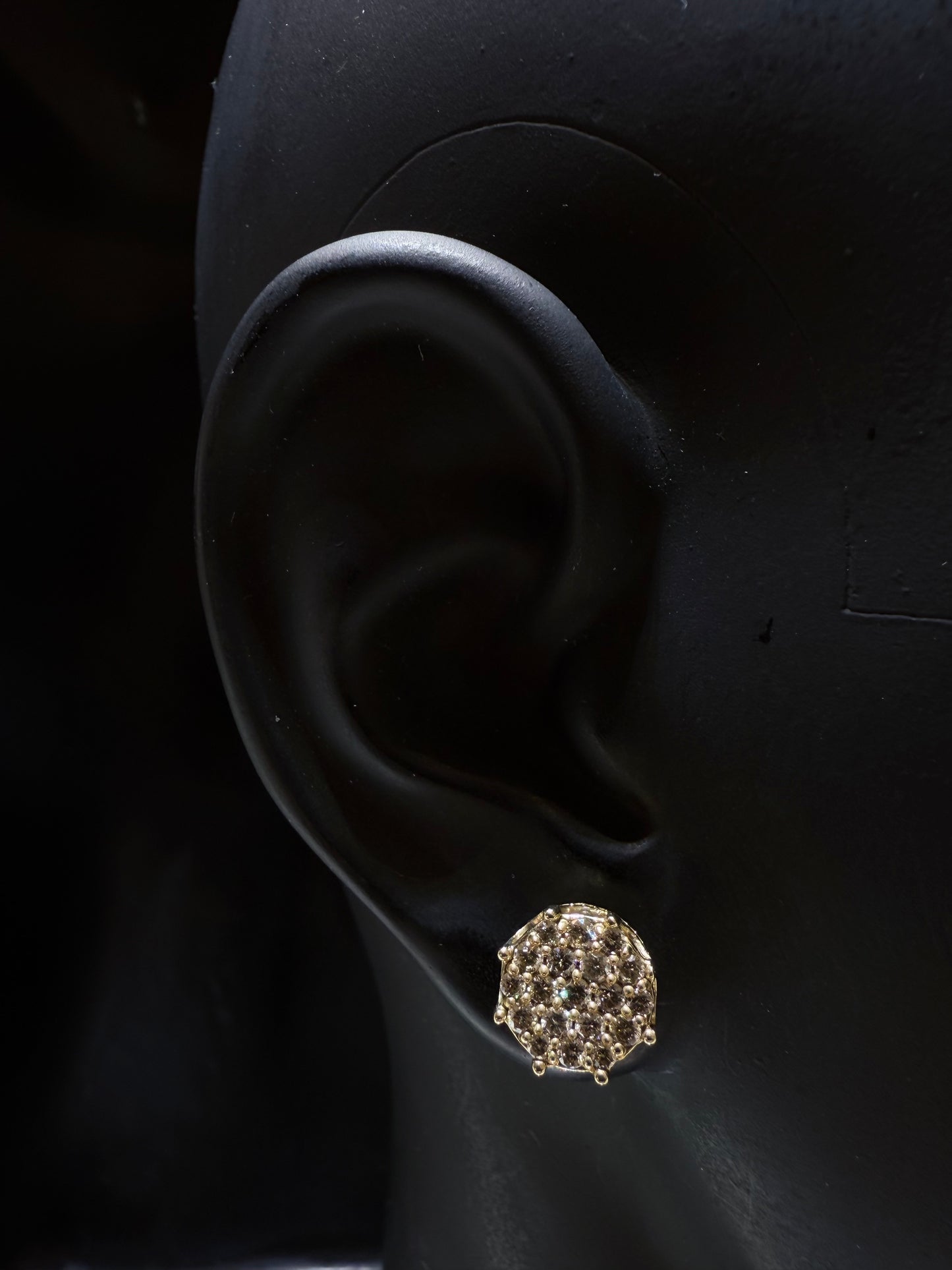 14K YELLOW GOLD DIAMOND EARRINGS