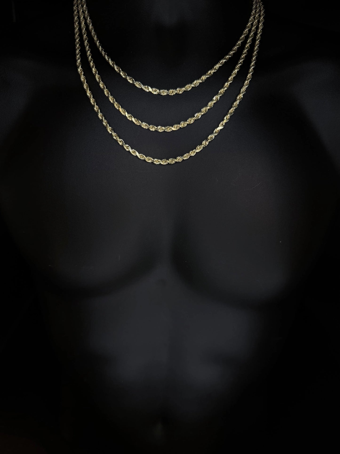10K YELLOW GOLD ROPE CHAIN 4mm Angelica Jewellers