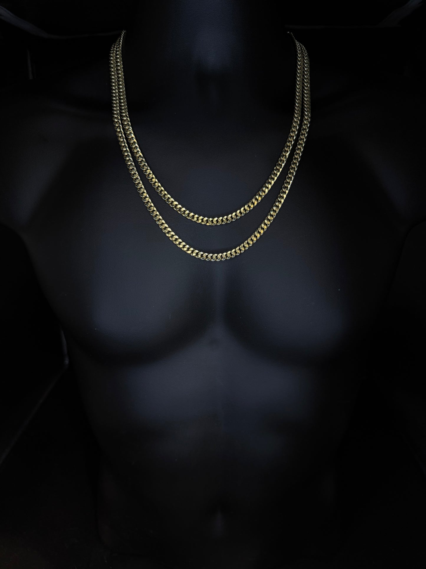 10K YELLOW GOLD CUBAN LINK CHAIN 6mm