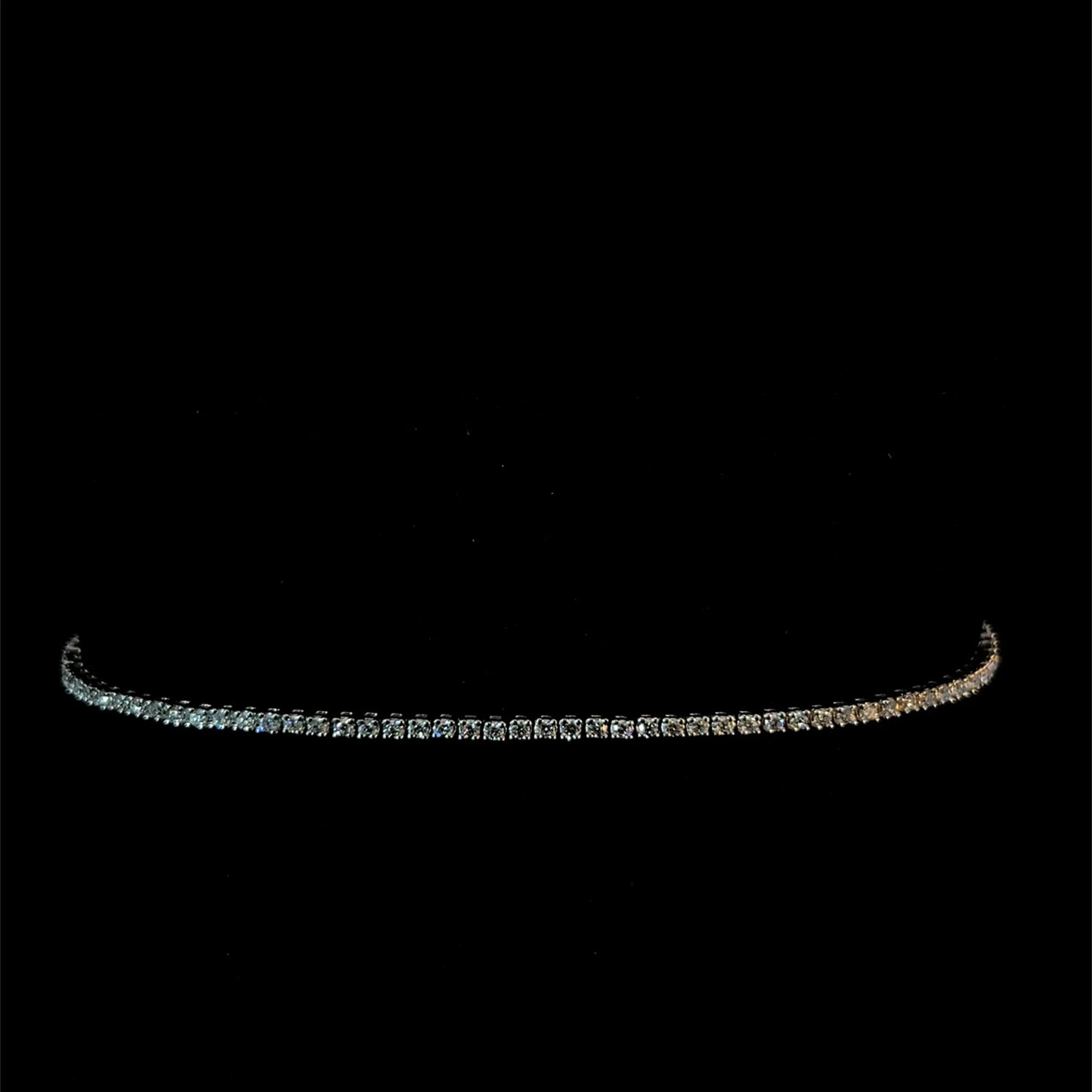 14K WHITE GOLD 1.60MM VVS F+ DIAMOND TENNIS BRACELET Angelica Jewellers