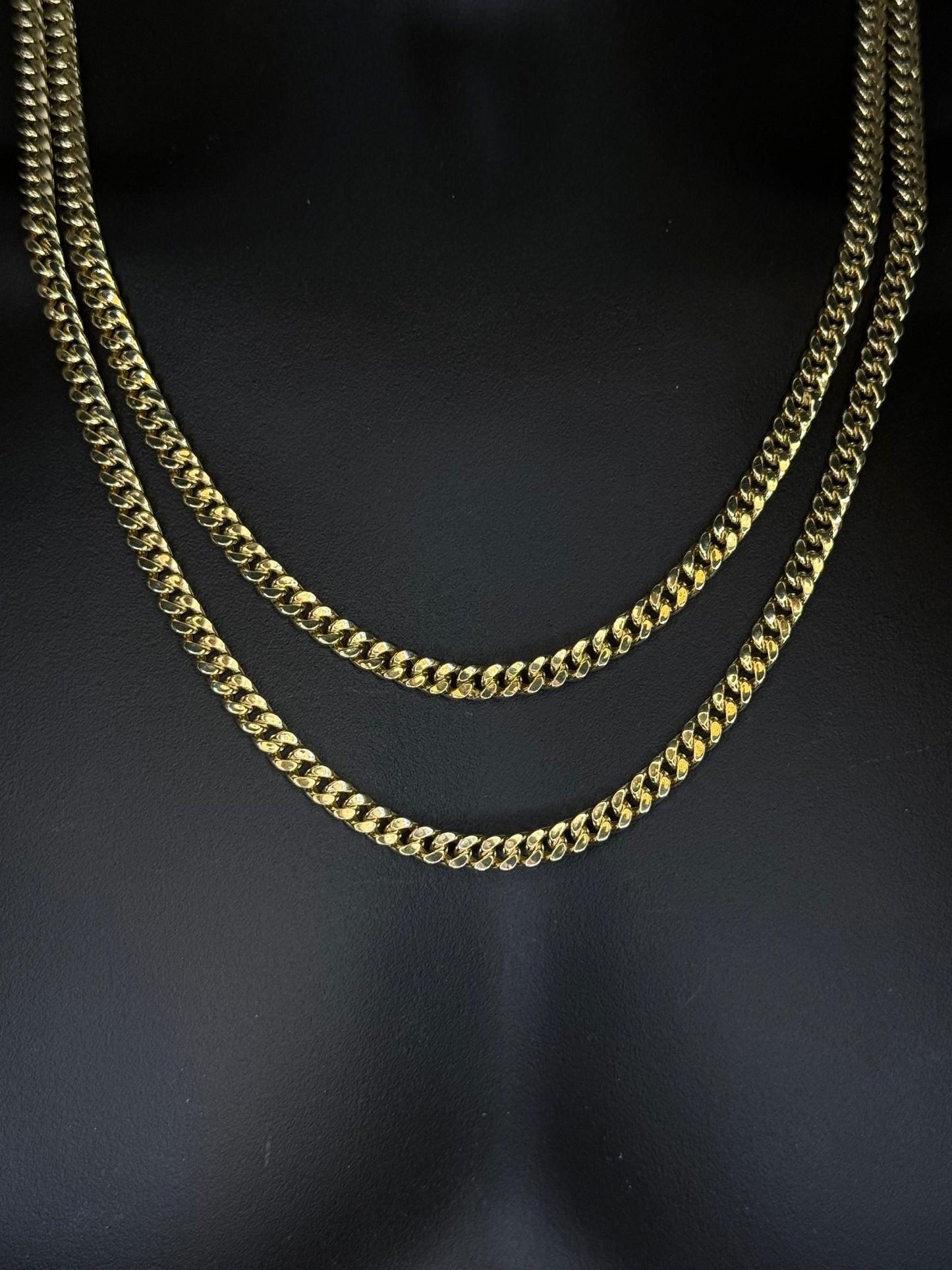 10K YELLOW GOLD CUBAN LINK CHAIN 6mm