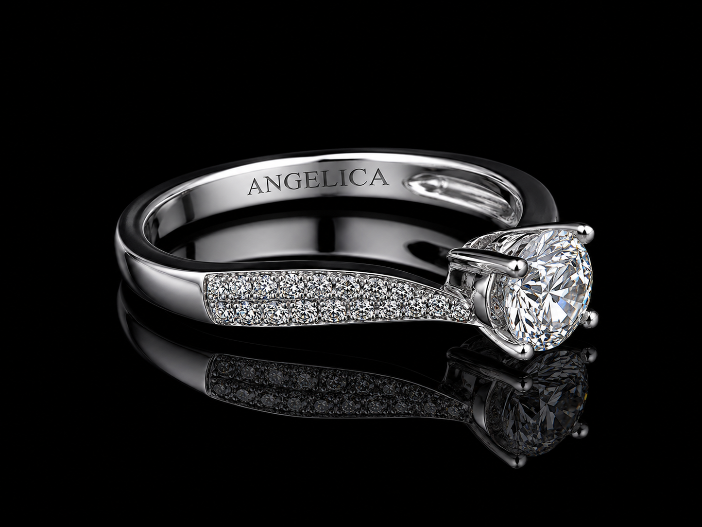 18K White Gold Vintage Trilogy Diamond Ring – 0.85 CT VS F-G Natural Diamonds (Copy) Angelica Jewellers