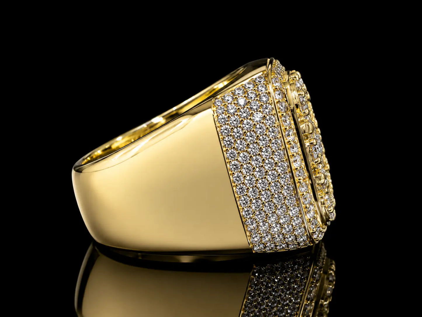 10K YELLOW GOLD DIAMOND RING 2.55CT OF DIAMONDS Angelica Jewellers
