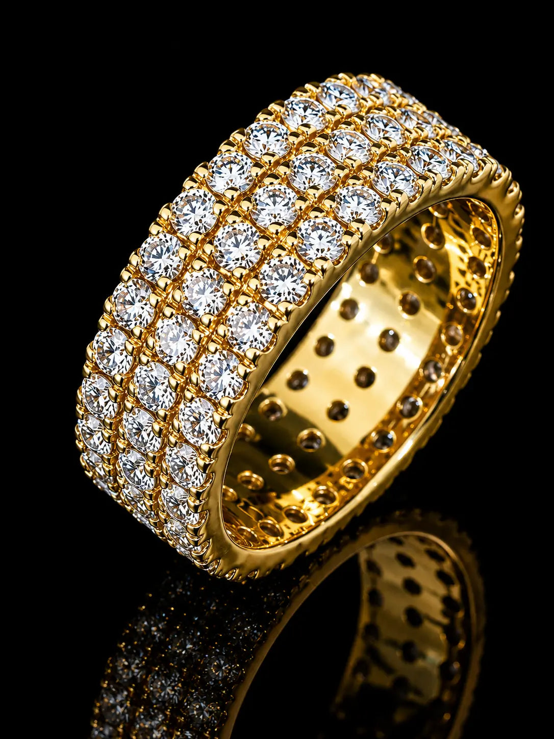 14K Yellow Gold Lab Diamond Full Eternity Ring – 2.60 CT VS–VVS F+ | 7 mm Angelica Jewellers