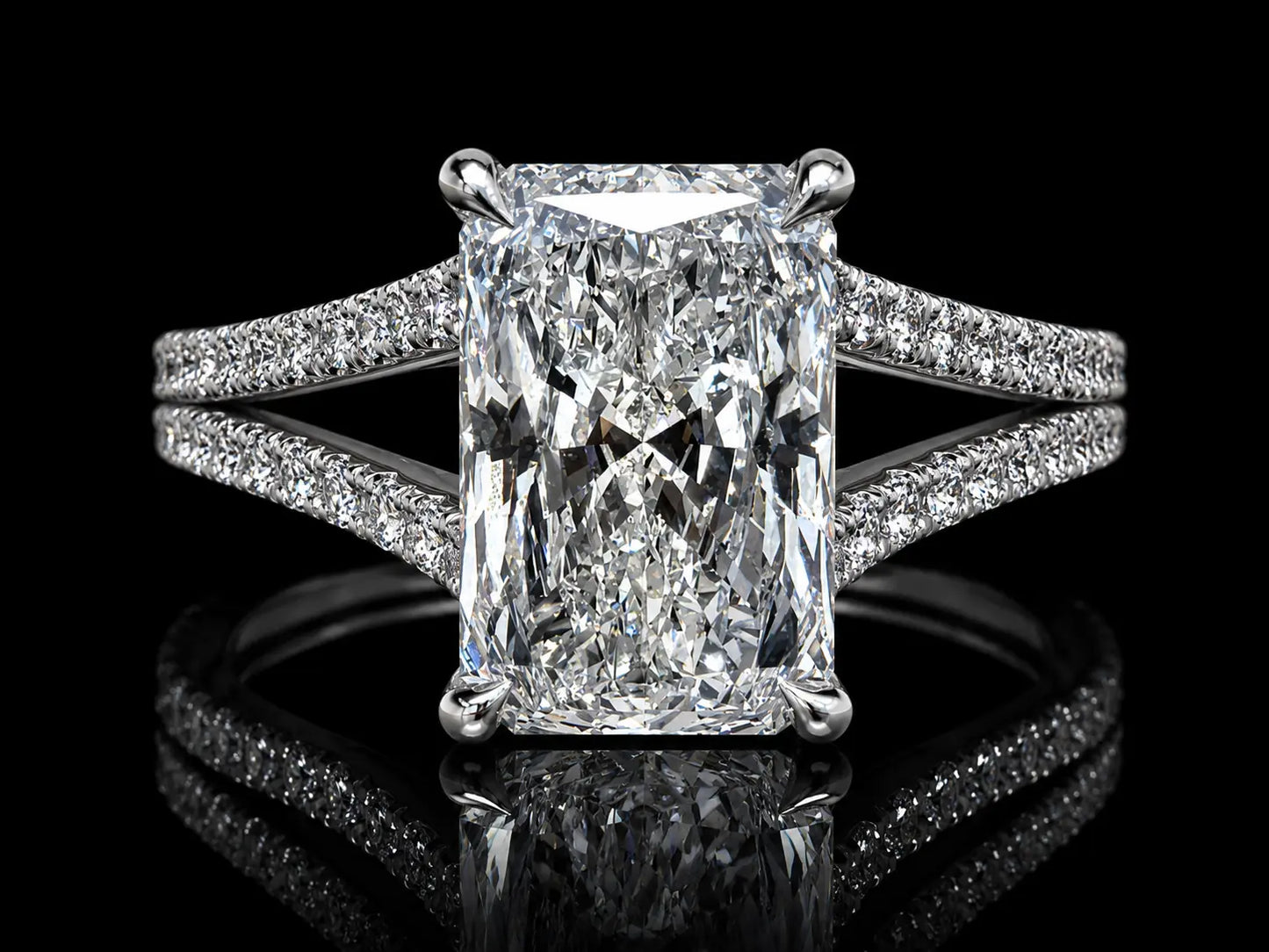 Classic Split Shank Engagement Ring | 3.50 CTW Lab-Grown Diamonds | Available in 14K, 18K & Platinum Angelica Jewellers