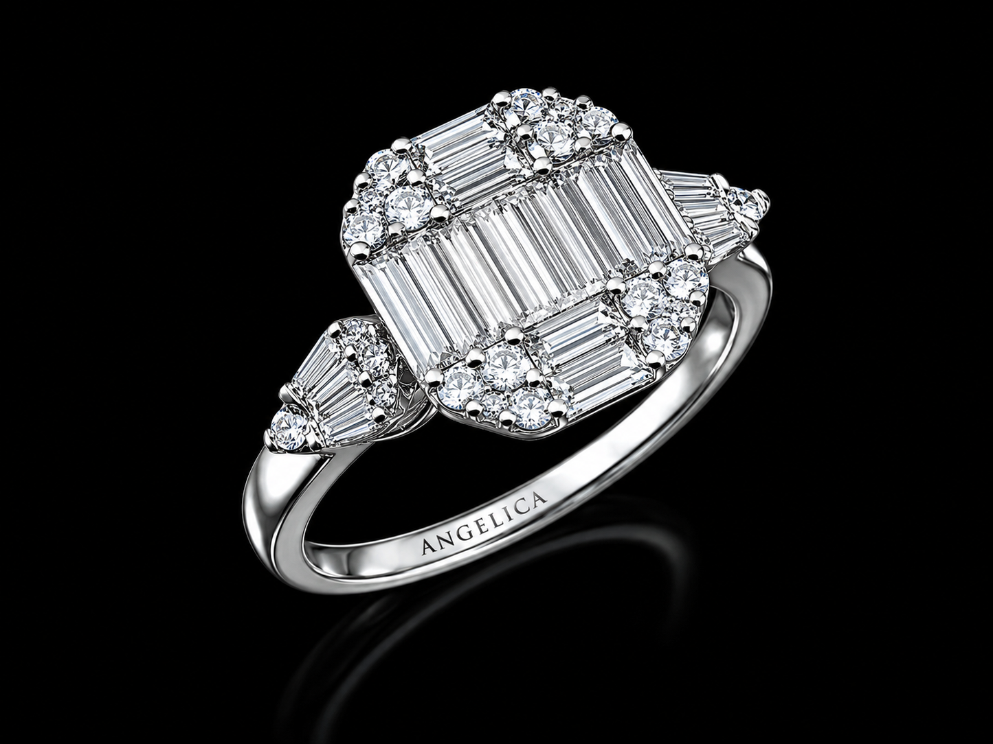 14K White Gold 2.00 CT Oval Lab-Grown Diamond Solitaire Engagement Ring (Copy) Angelica Jewellers