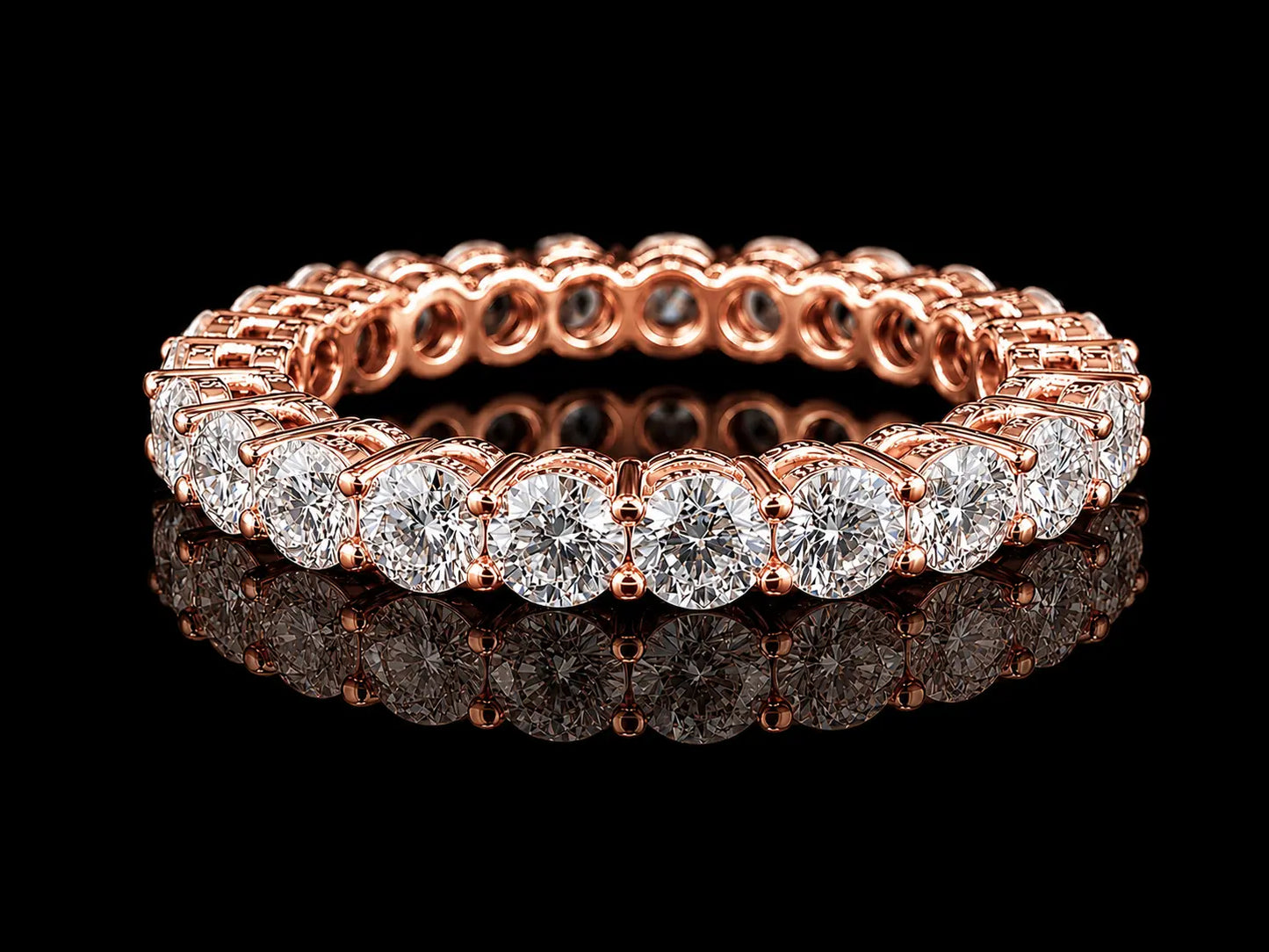 14K Yellow Gold Classic Eternity Band | 2.00 CTW Lab-Grown Diamond Ring | 2.8 mm Angelica Jewellers