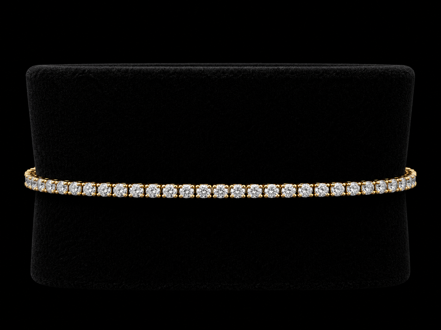 14K ROSE GOLD 2.80MM VVS F+ DIAMOND TENNIS BRACELET