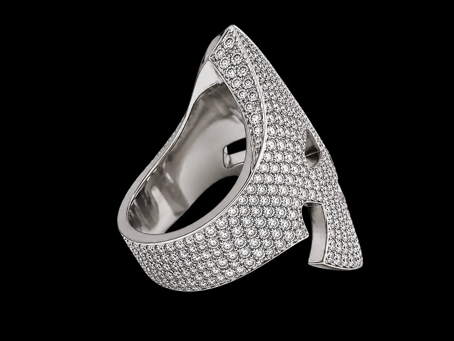 10K White Gold Spartan Ring | 5.25 CT VVS F+ Diamonds | Signature Collection Angelica Jewellers