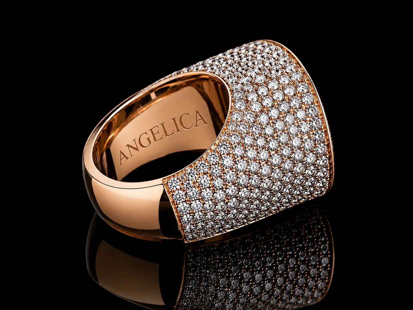 10K Rose & White Gold Evil Eye Ring with 9.10 CT VVS F+ Diamonds & 2.80 CT Natural Vivid Pink Tourmaline | Signature Collection Angelica Jewellers X Waves