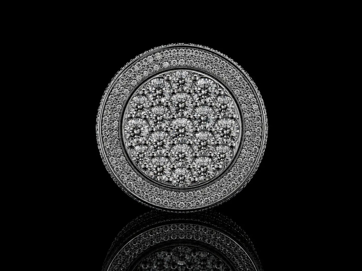 10K WHITE GOLD DIAMOND RING 3.23CT OF DIAMONDS Angelica Jewellers