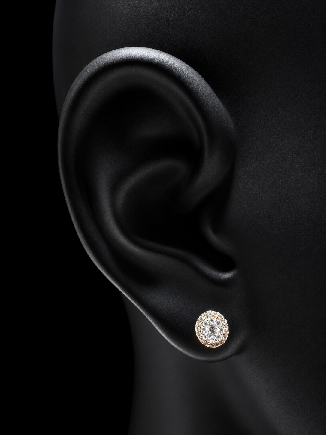 14K YELLOW GOLD DIAMOND EARRINGS