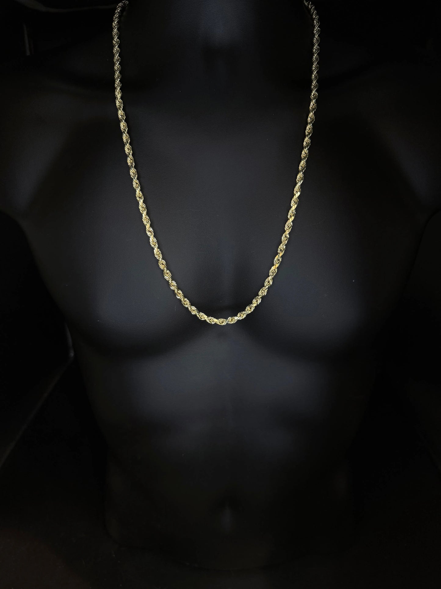 10K YELLOW GOLD ROPE CHAIN 5.5mm 28 INCHES Angelica Jewellers