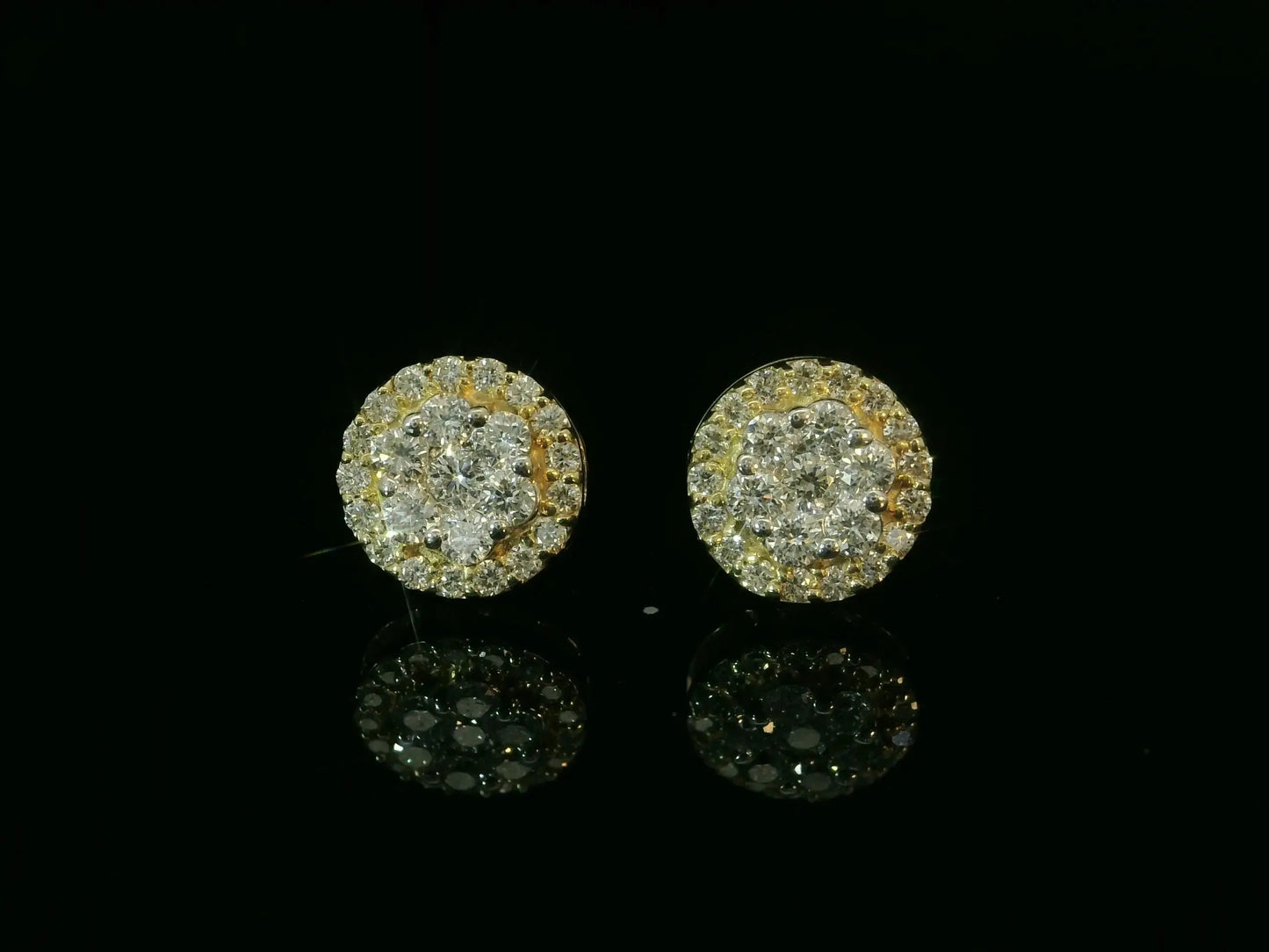14K YELLOW GOLD DIAMOND EARRINGS Angelica Jewellers