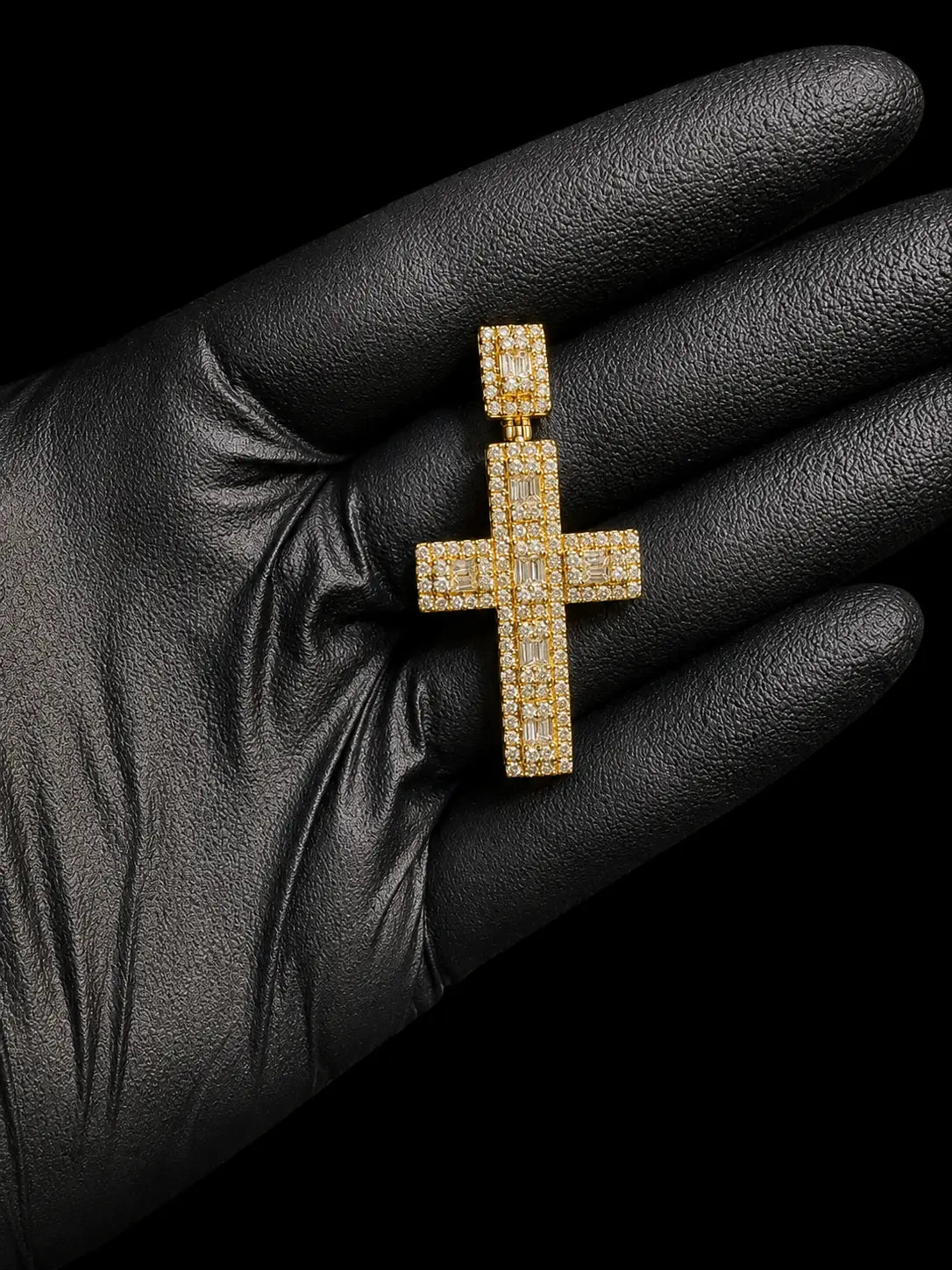 10K Gold Diamond Cross Pendant Angelica Jewellers