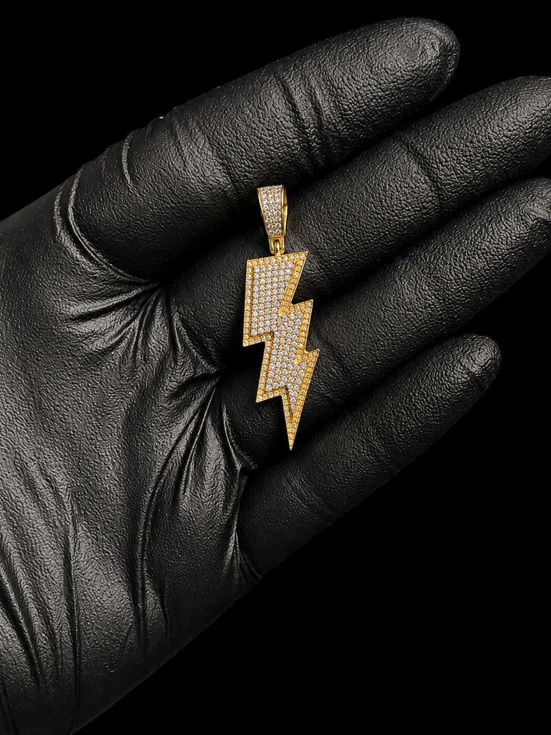 10K Gold Diamond Lightning Bolt Pendant Angelica Jewellers