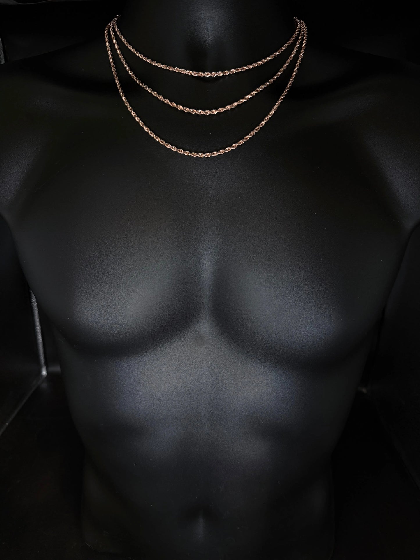 10K ROSE GOLD 3MM ROPE CHAIN Angelica Jewellers