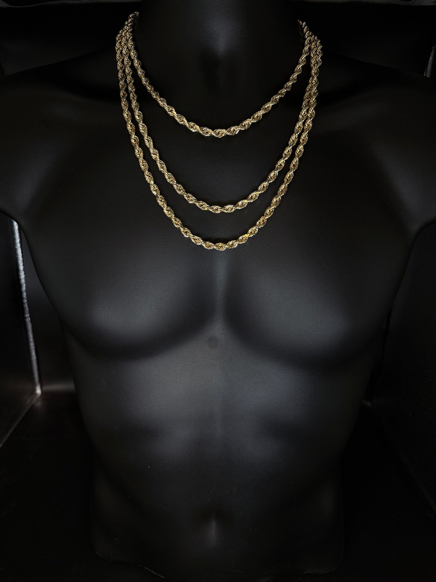 10K YELLOW GOLD ROPE CHAIN 5.80mm