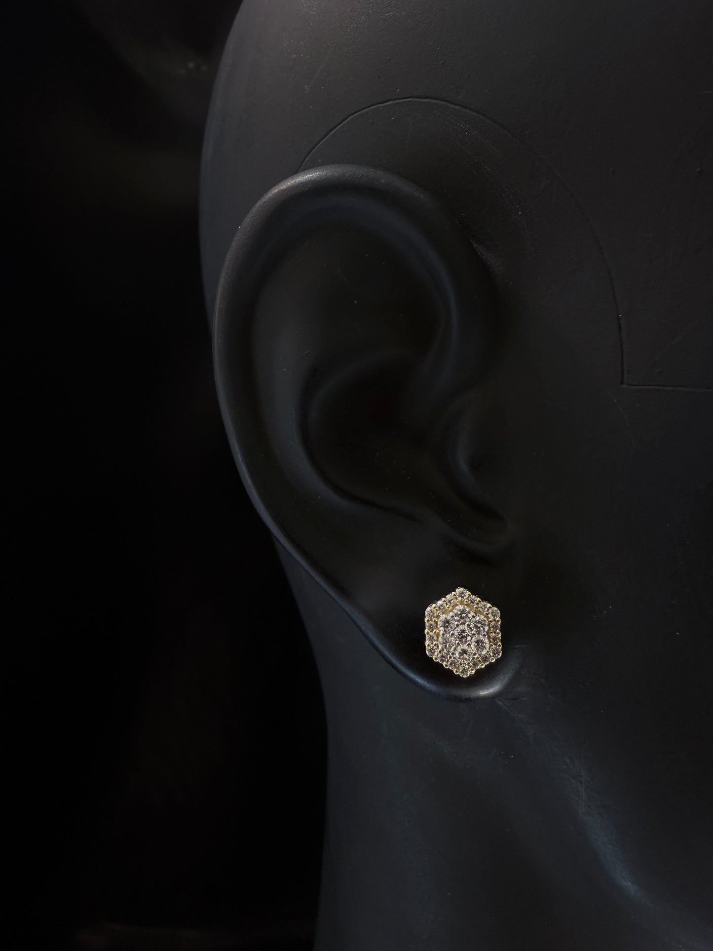 10K YELLOW GOLD DIAMOND EARRINGS