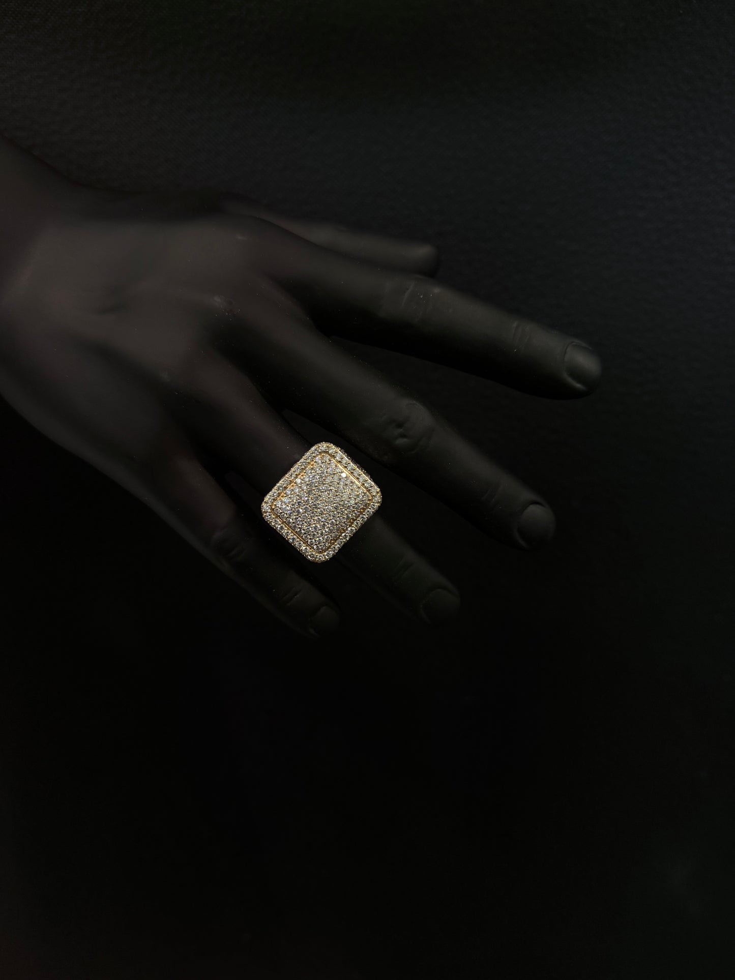 14K ROSE GOLD DIAMOND RING 6.84CT OF DIAMONDS