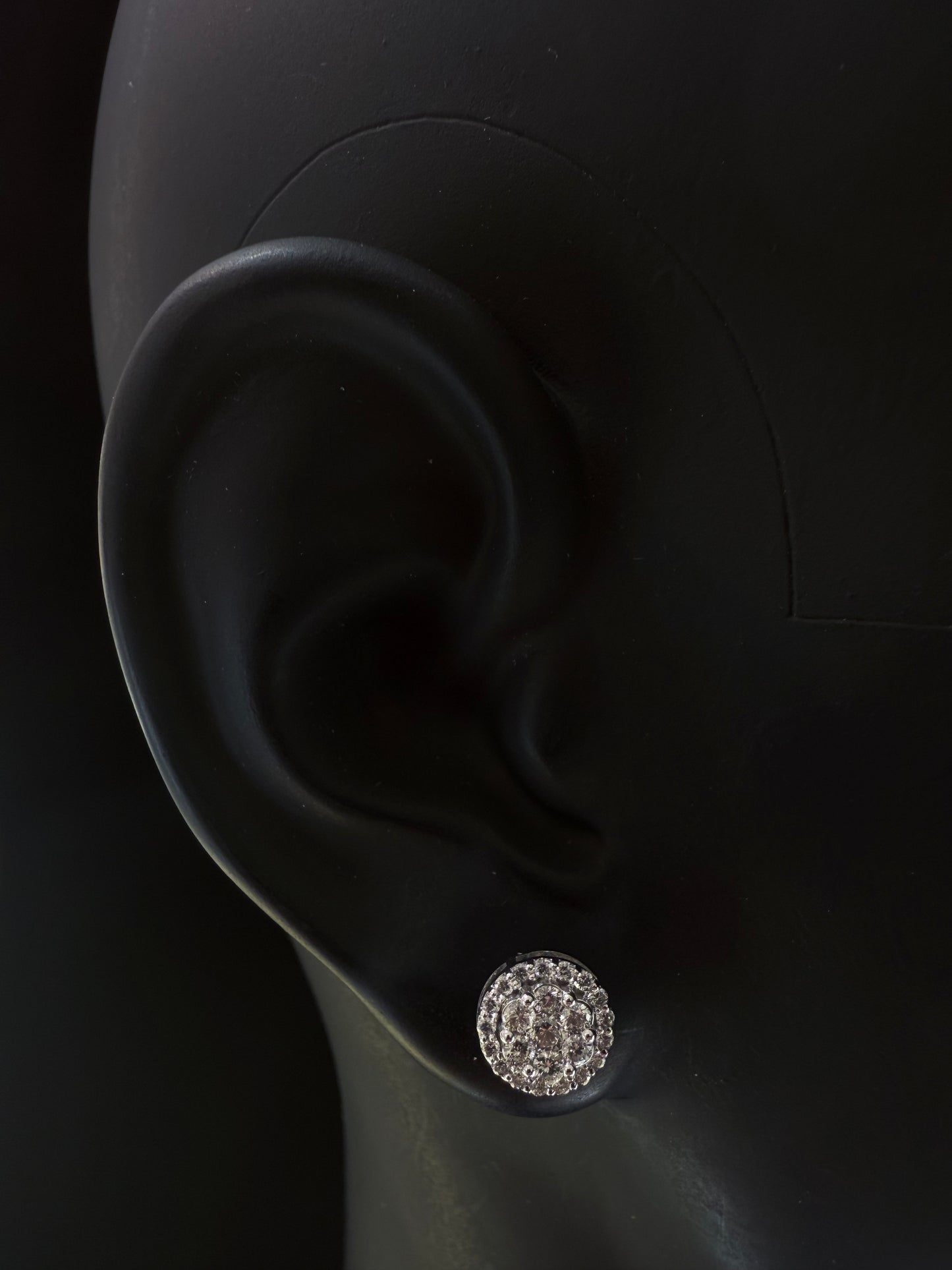 14K WHITE GOLD DIAMOND EARRINGS