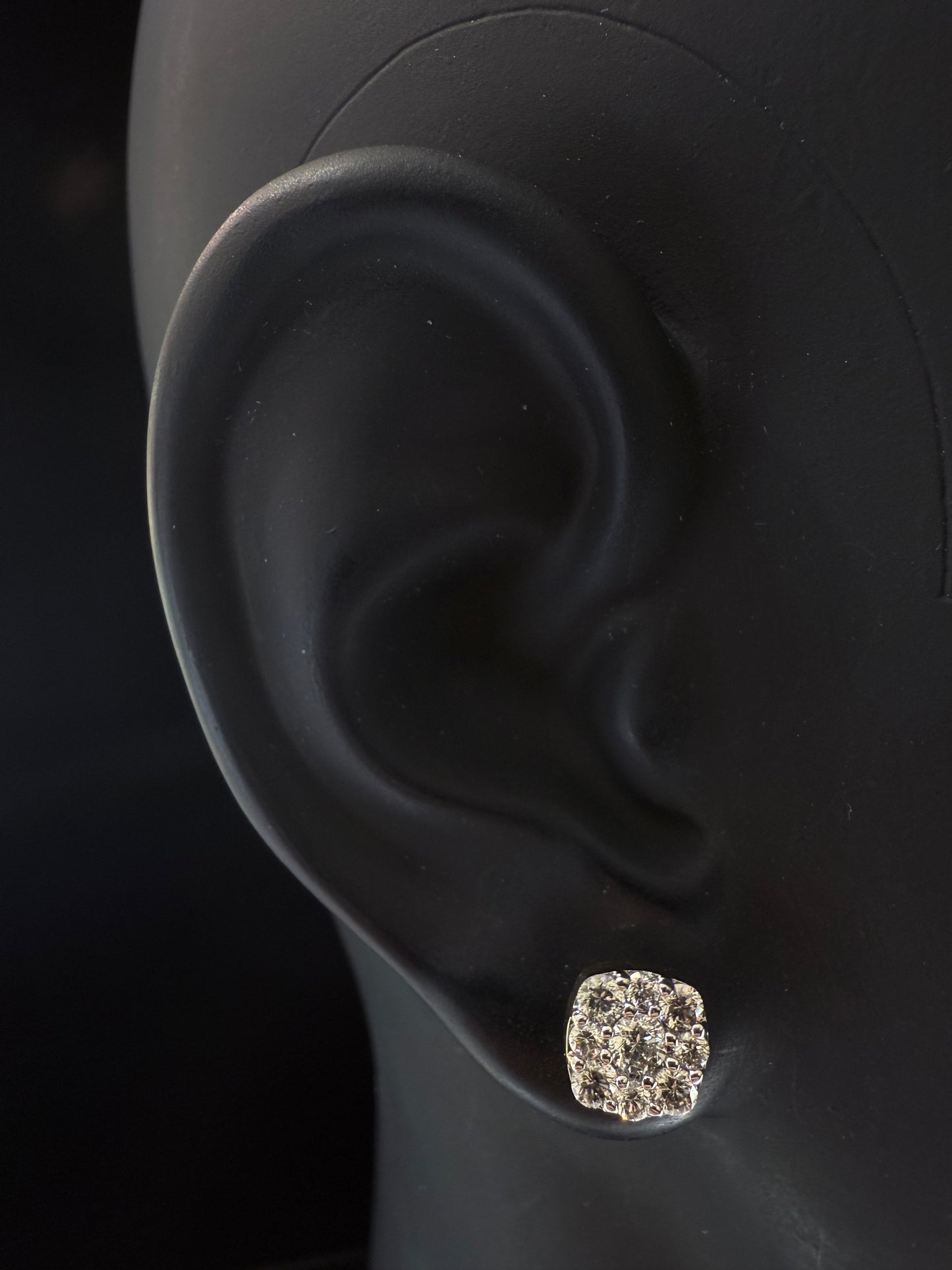 14K YELLOW GOLD DIAMOND EARRING