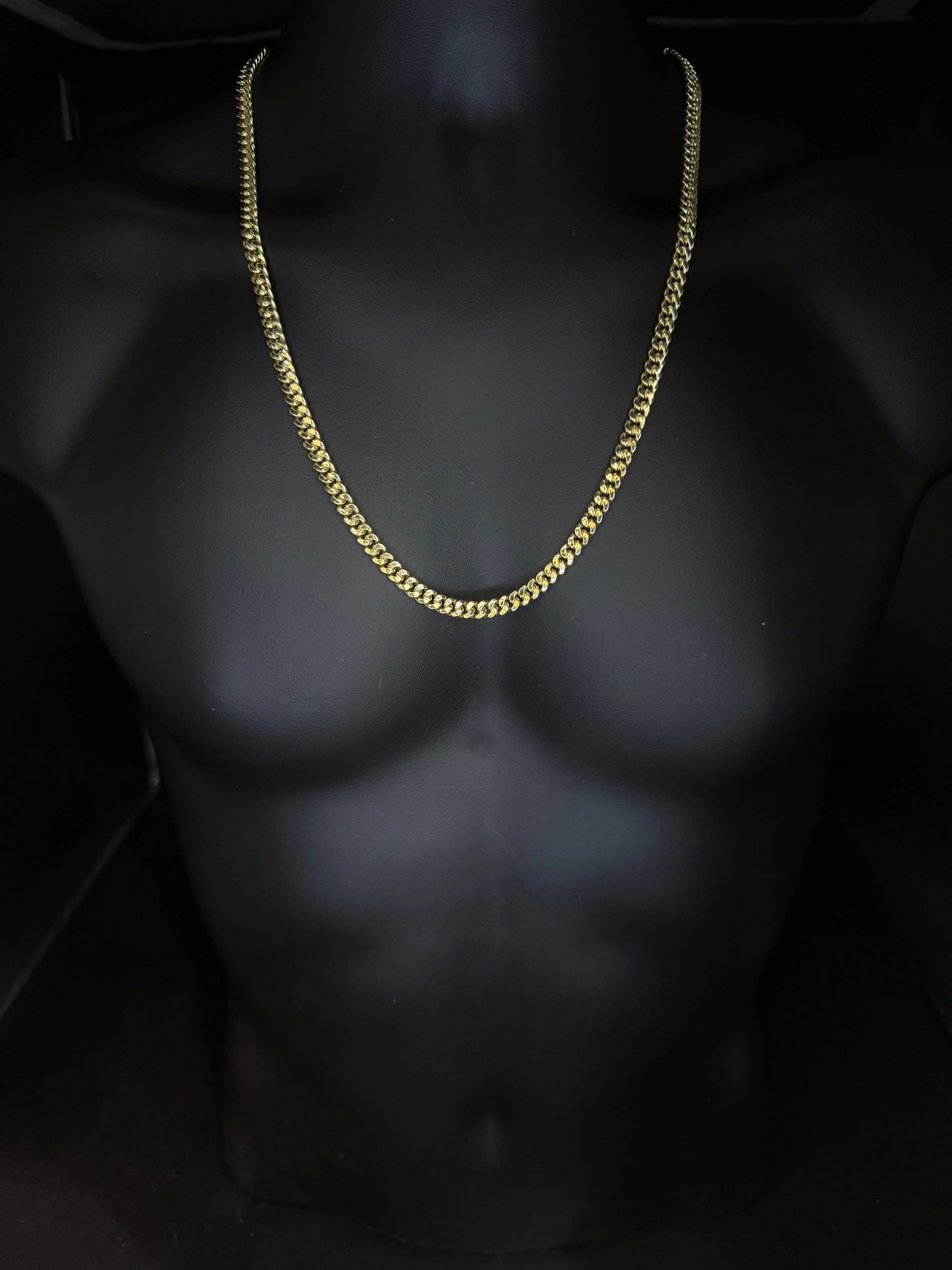 10K YELLOW GOLD CUBAN LINK CHAIN 6.5mm 26 INCHES Angelica Jewellers