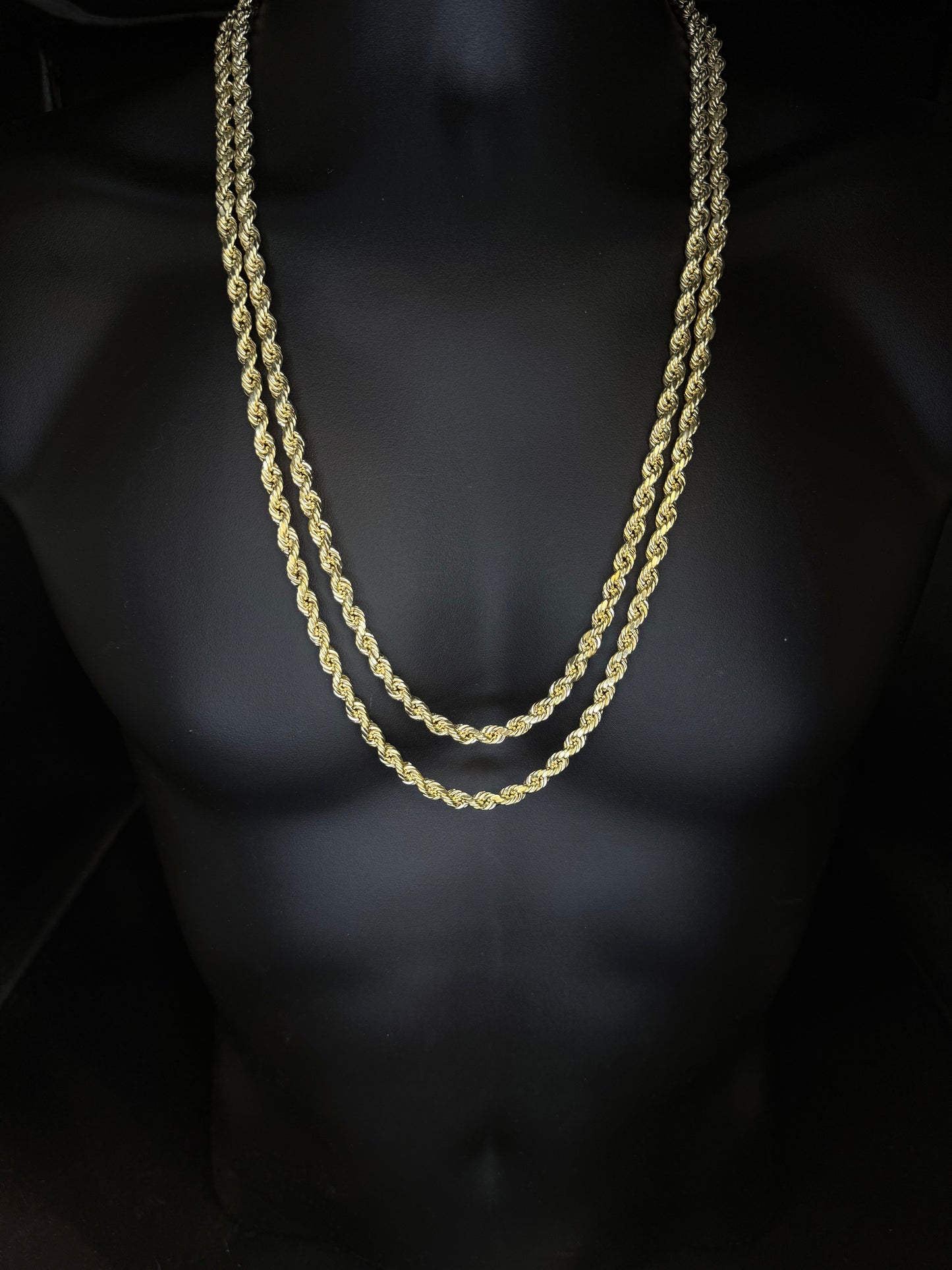 10K YELLOW GOLD ROPE CHAIN 6.5mm