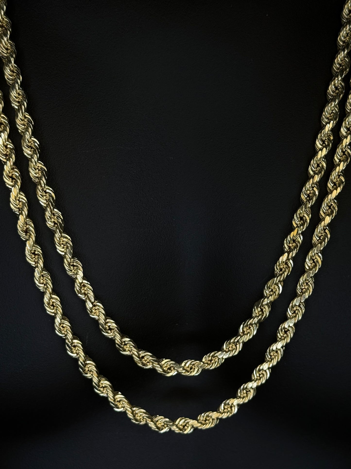 10K YELLOW GOLD ROPE CHAIN 6.5mm