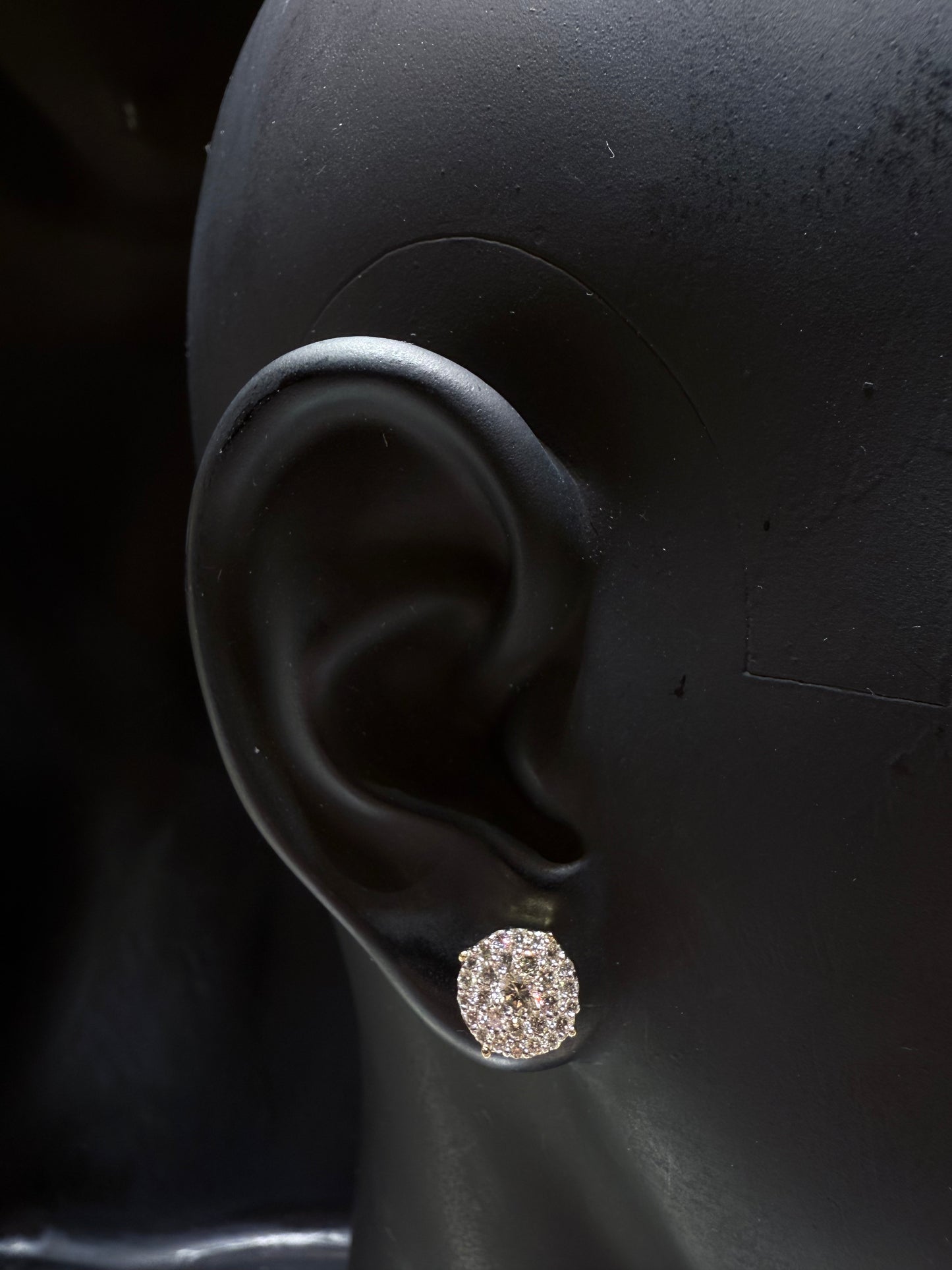 14K WHITE GOLD DIAMOND EARRINGS