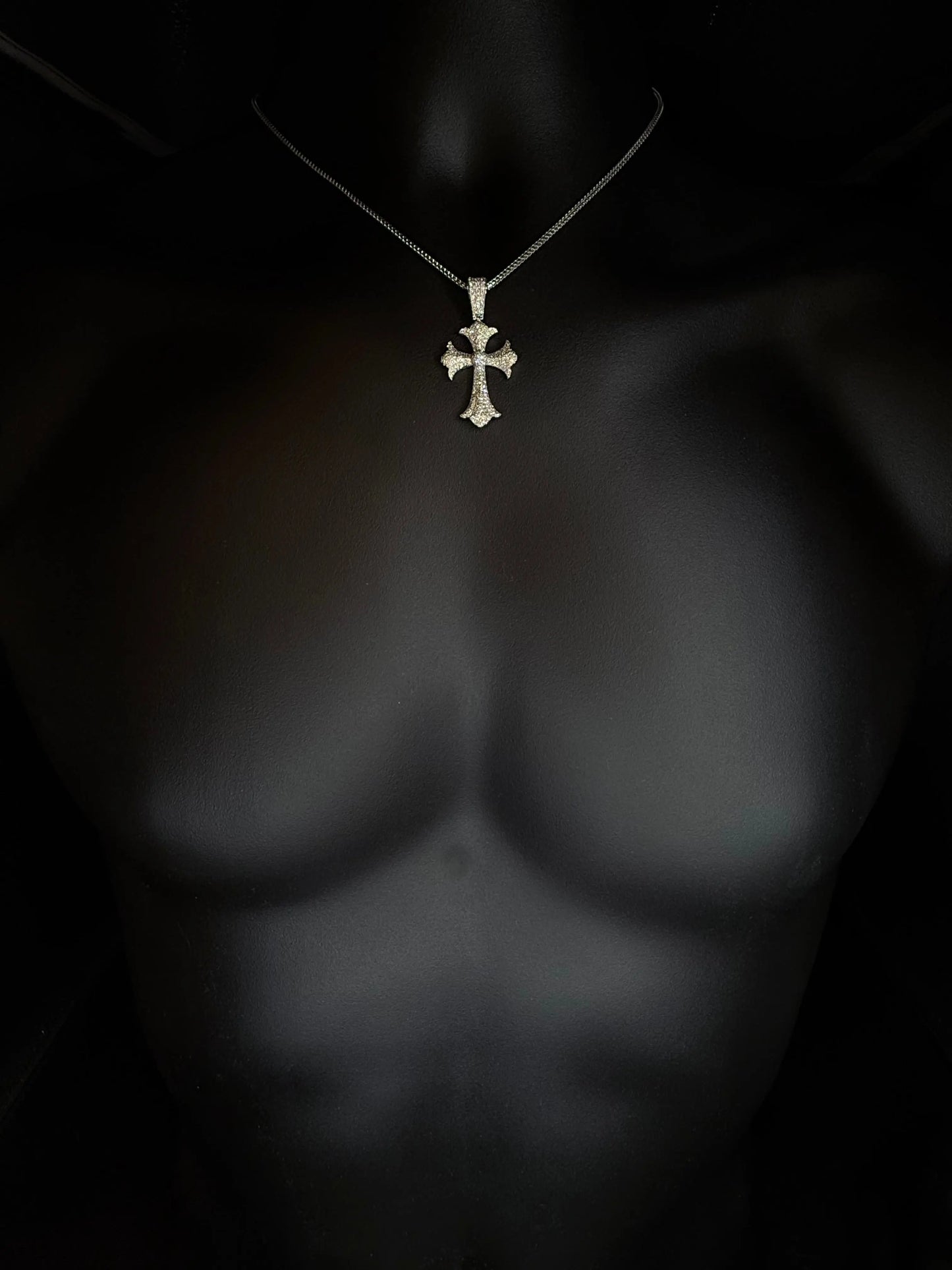 10K WHITE GOLD DIAMOND CROSS PENDANT Angelica Jewellers