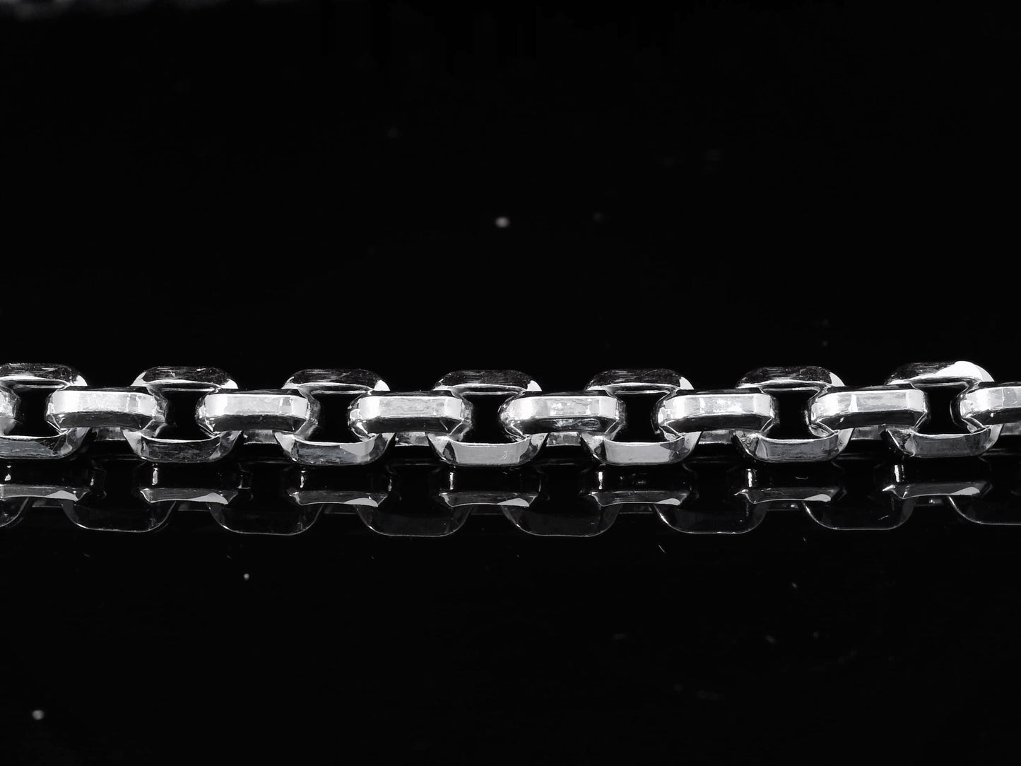 Cadena de eslabones de 5 mm de Hermes en oro blanco de 10 quilates