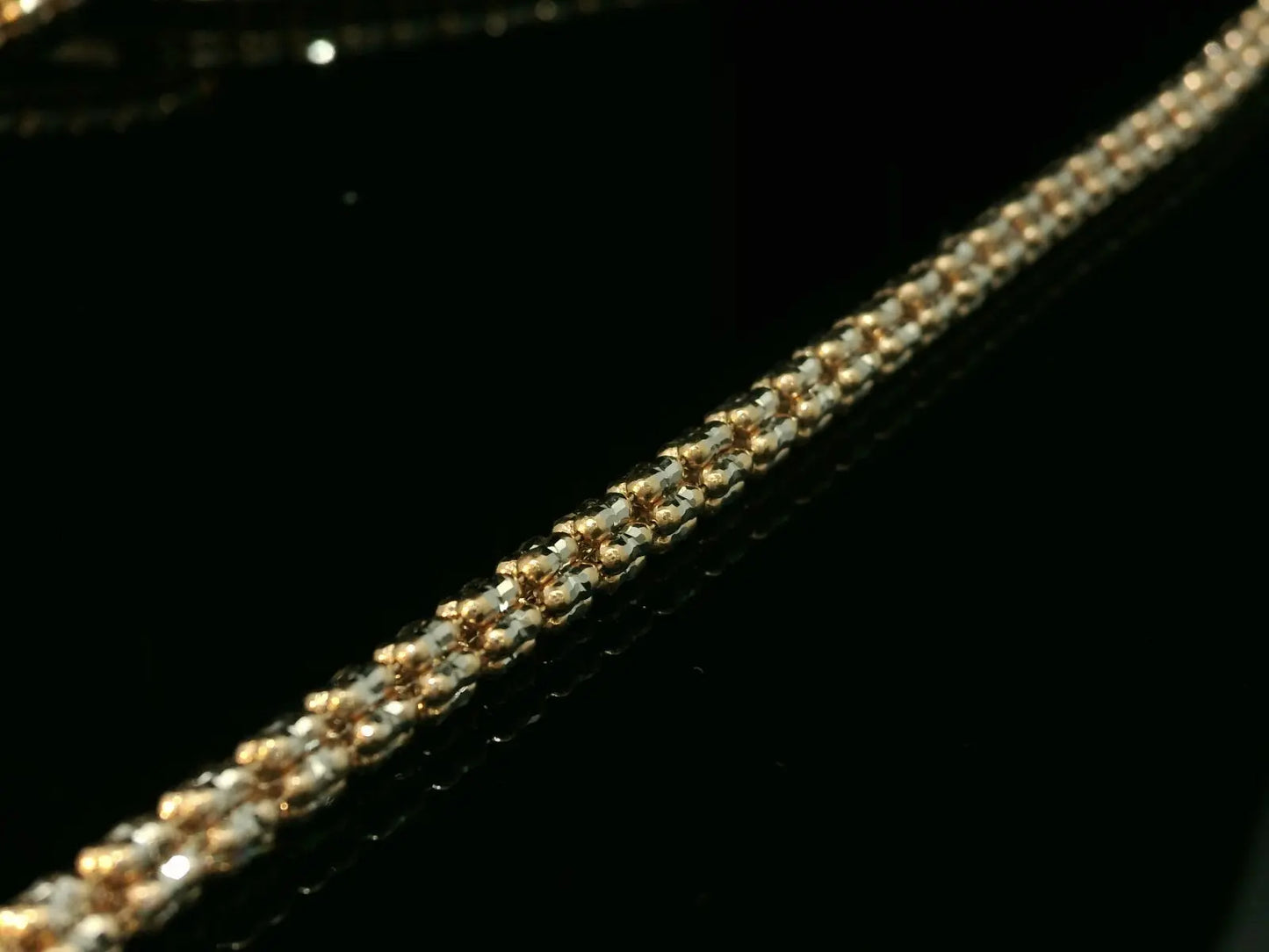 10K ROSE GOLD ICE CHAIN DIAMOND CUT 3.5mm Angelica Jewellers