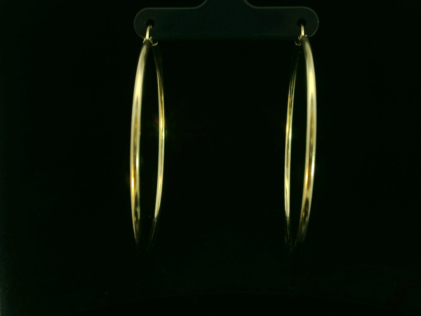 10K YELLOW GOLD 55MM HOOP EARRINGS
