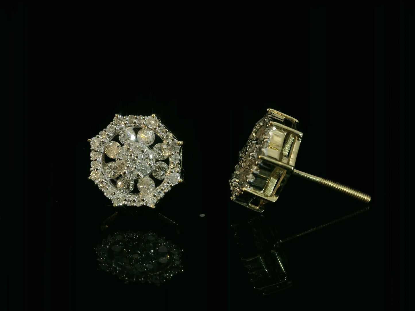 10K YELLOW GOLD DIAMOND EARRINGS Angelica Jewellers