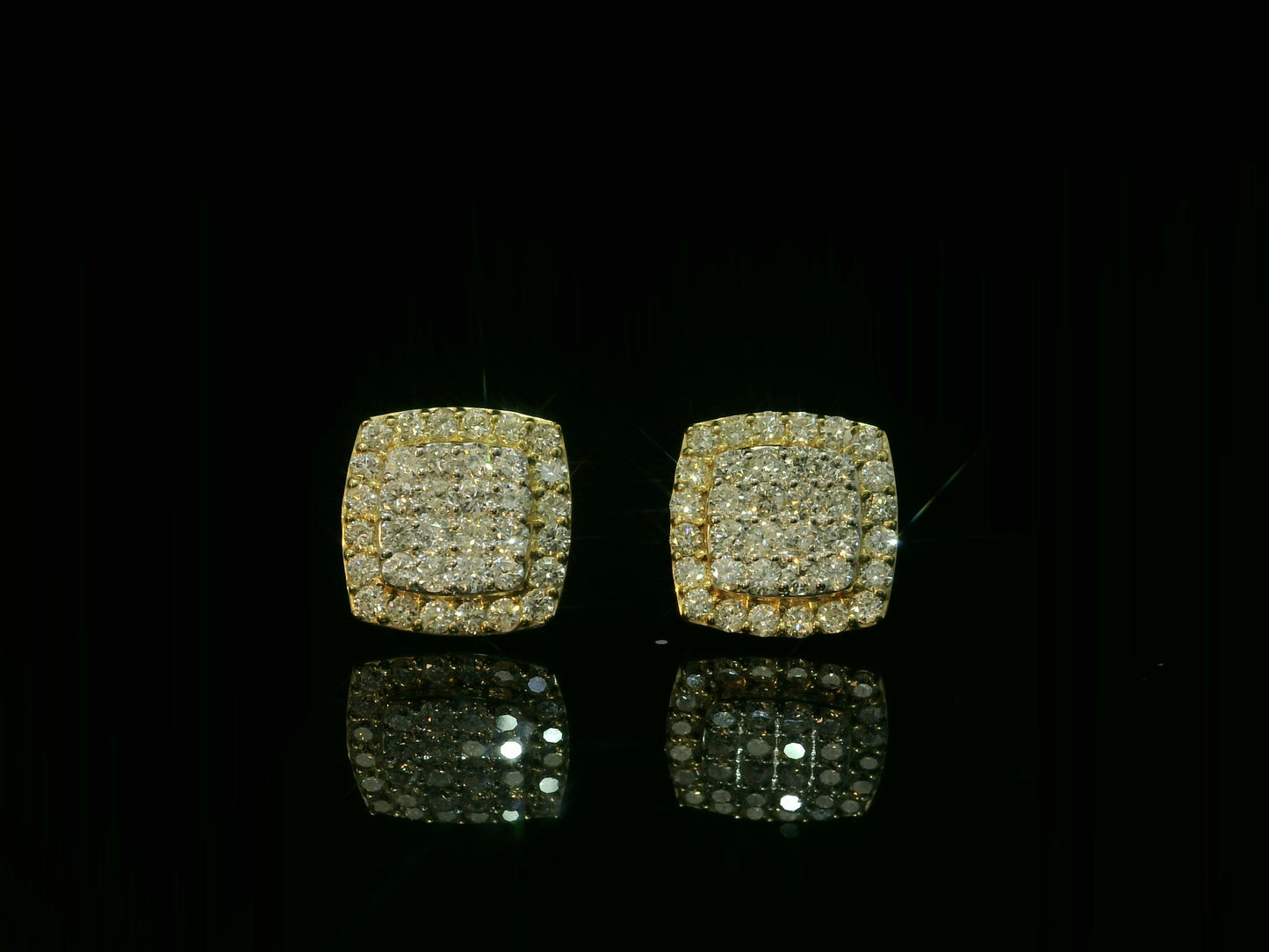 10K YELLOW GOLD DIAMOND EARRINGS
