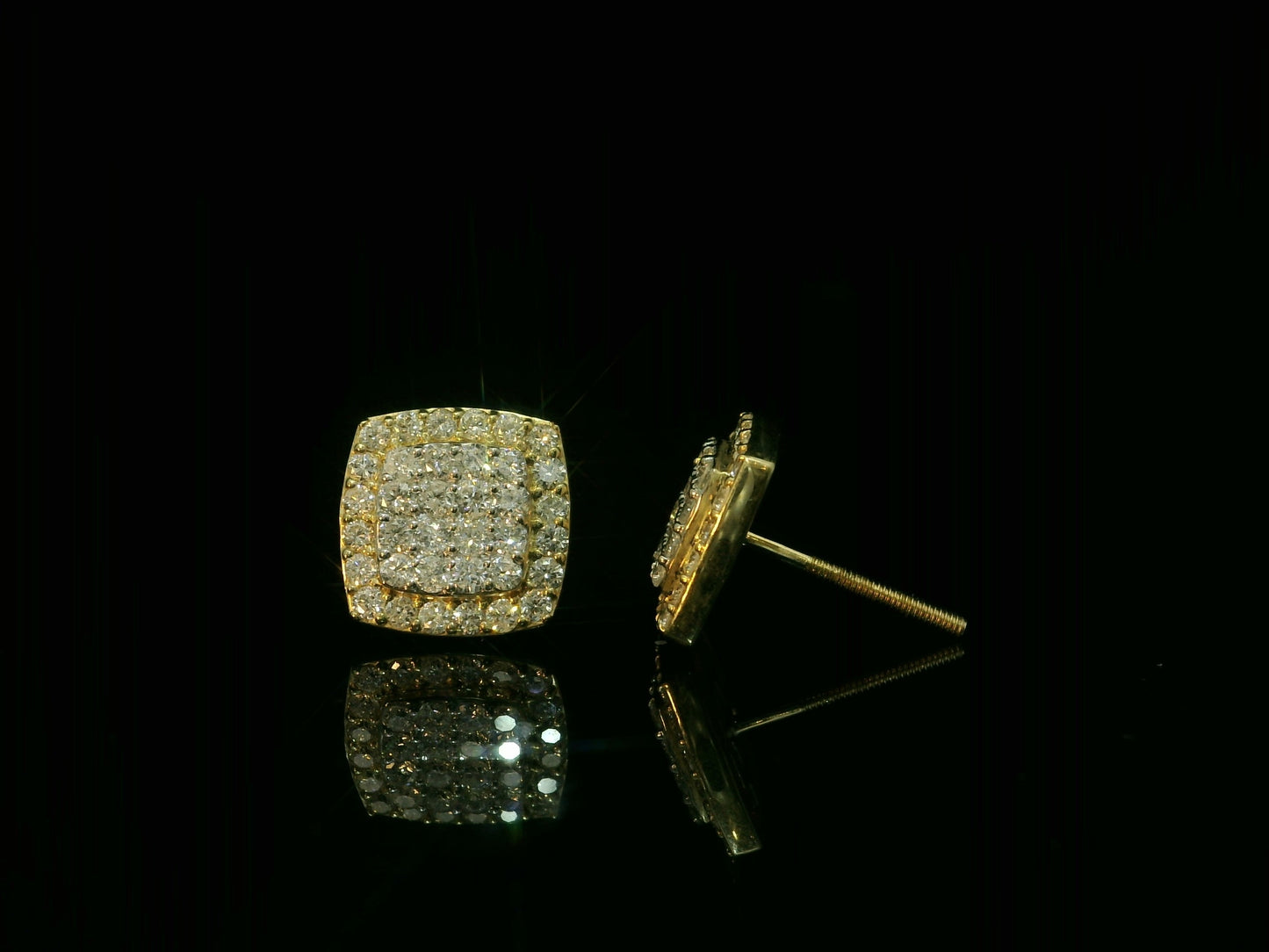 10K YELLOW GOLD DIAMOND EARRINGS