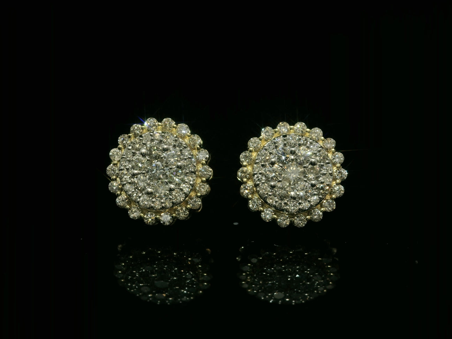 10K YELLOW GOLD DIAMOND EARRINGS