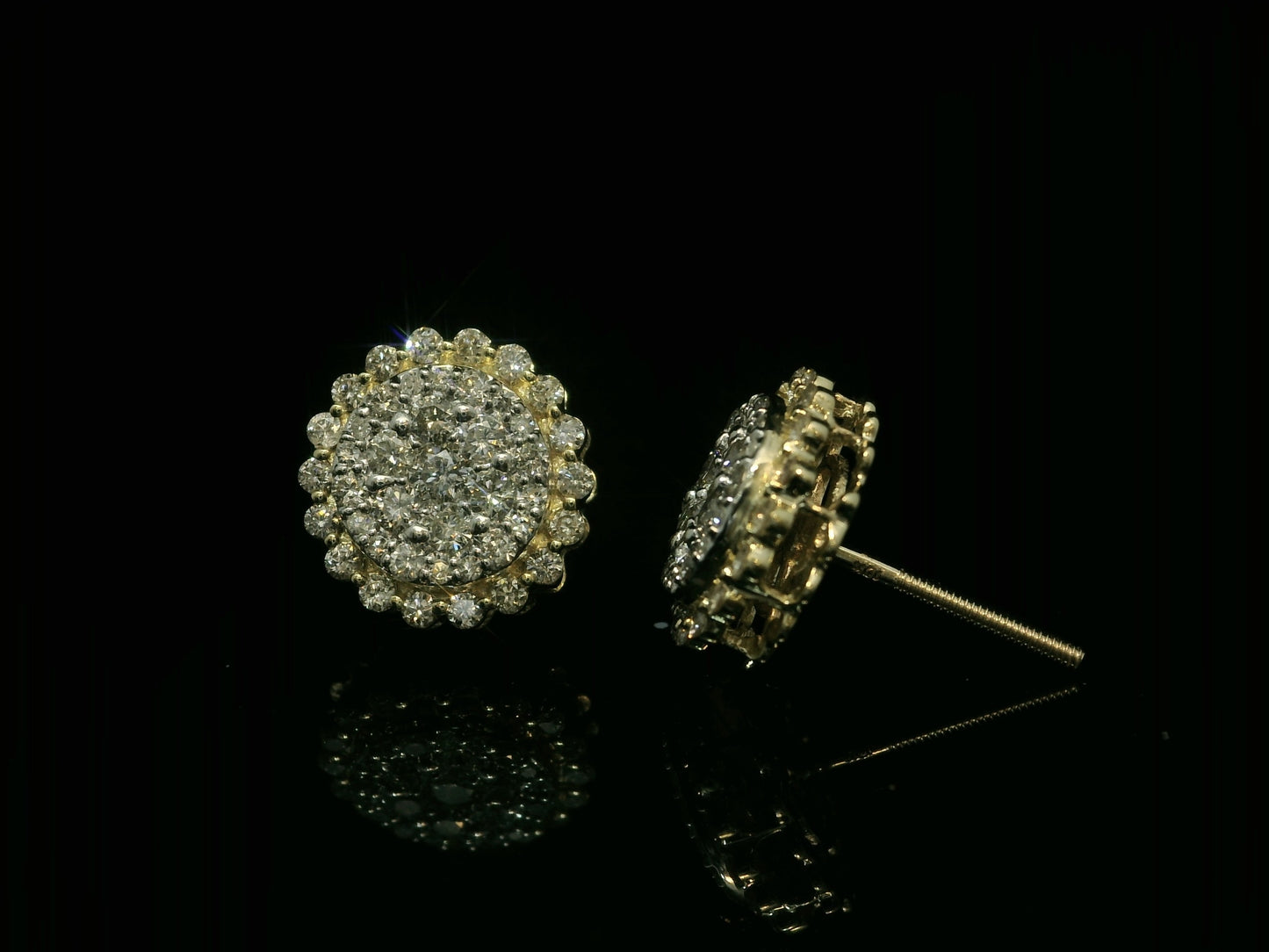 10K YELLOW GOLD DIAMOND EARRINGS