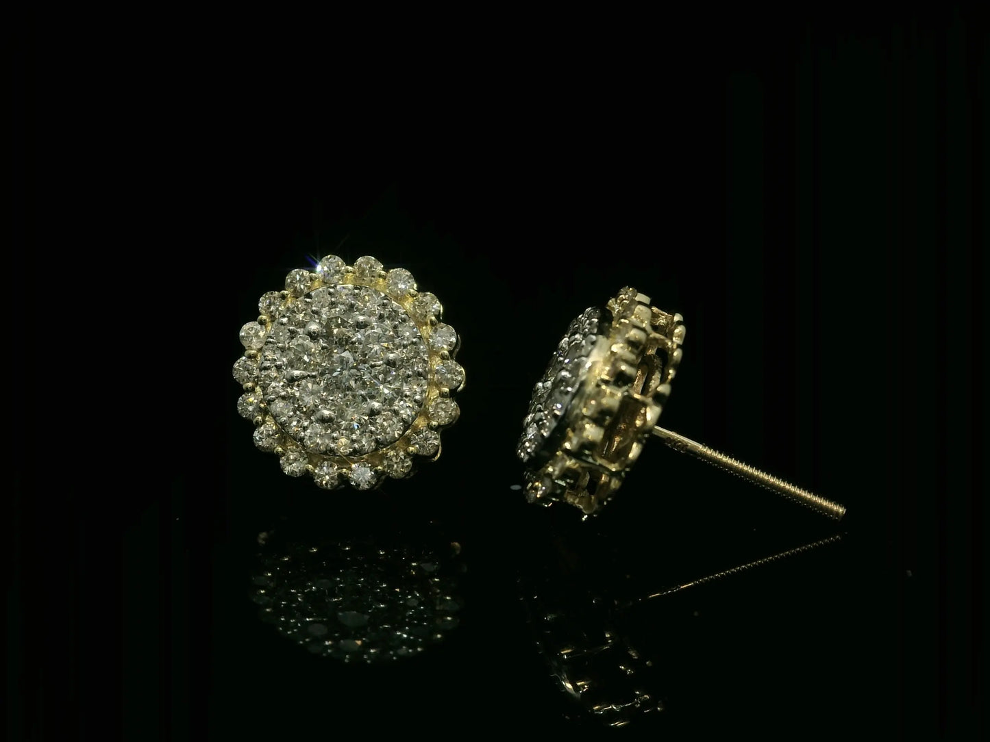 10K YELLOW GOLD DIAMOND EARRINGS Angelica Jewellers