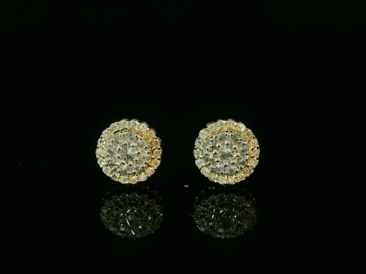 10K YELLOW GOLD DIAMOND EARRINGS