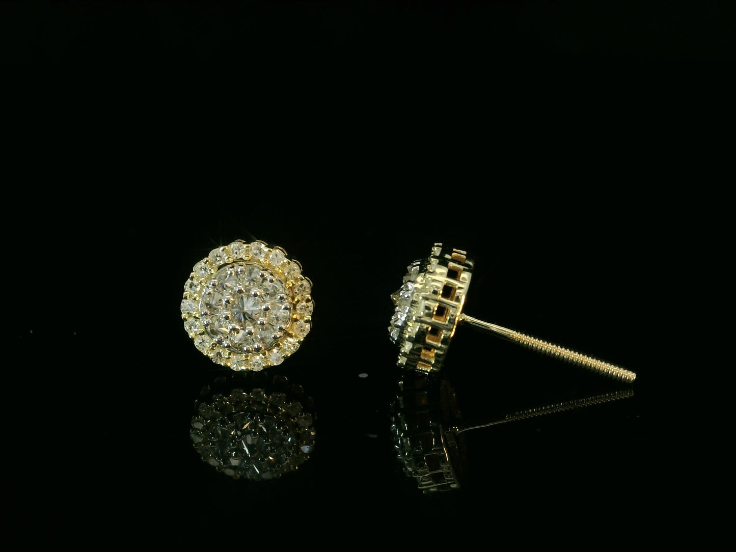 10K YELLOW GOLD DIAMOND EARRINGS