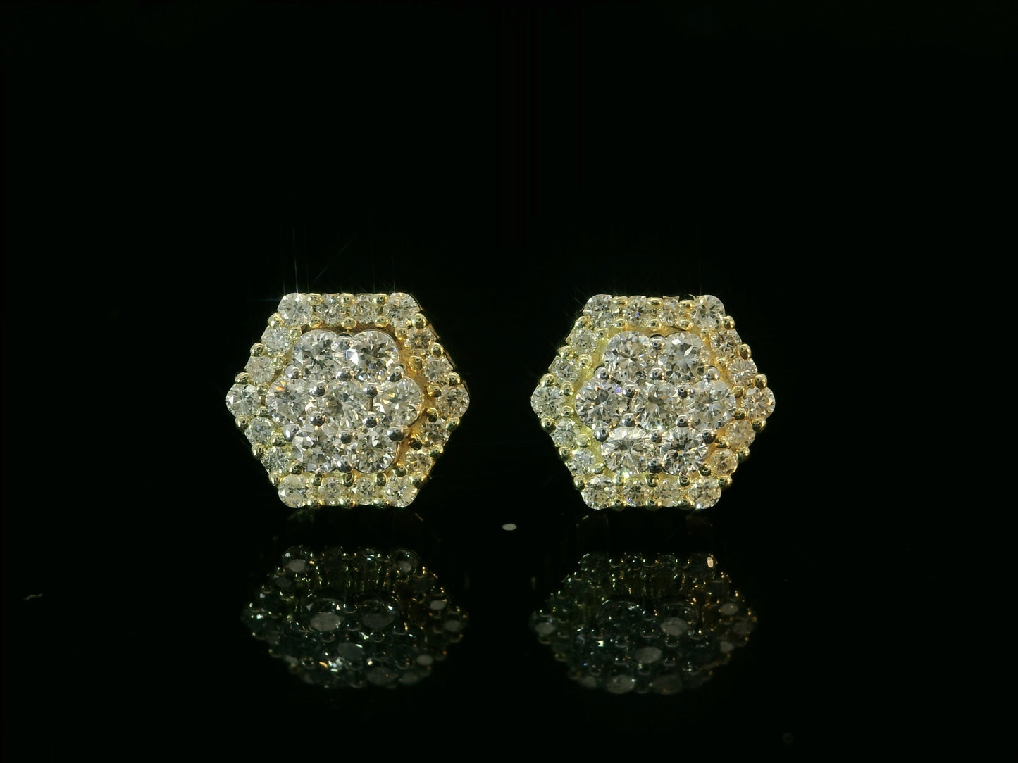 10K YELLOW GOLD DIAMOND EARRINGS