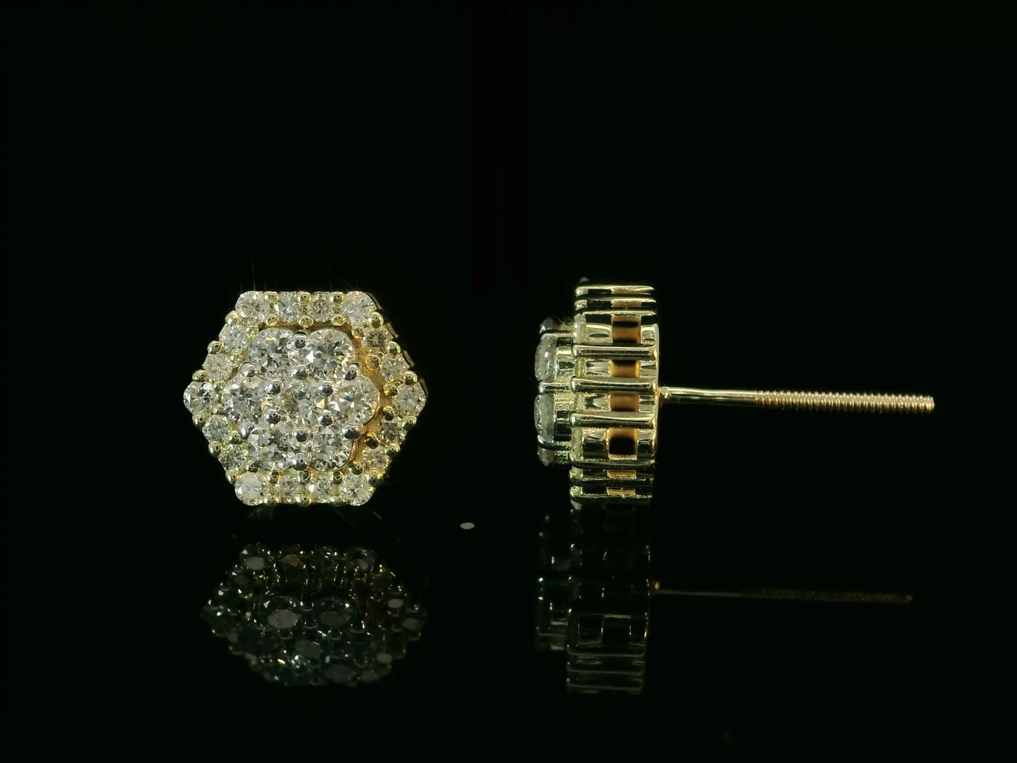 10K YELLOW GOLD DIAMOND EARRINGS Angelica Jewellers