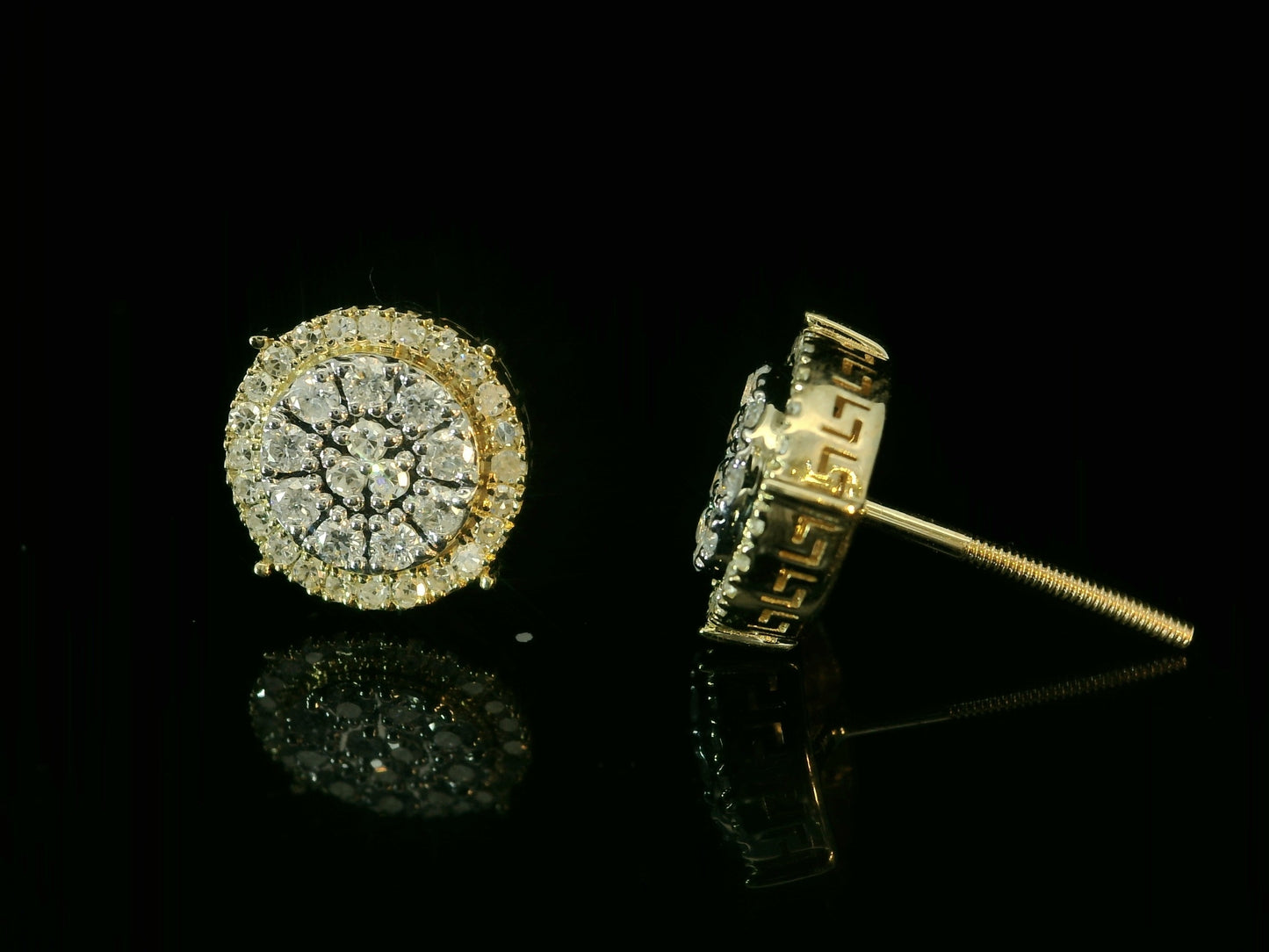 10K YELLOW GOLD DIAMOND EARRINGS