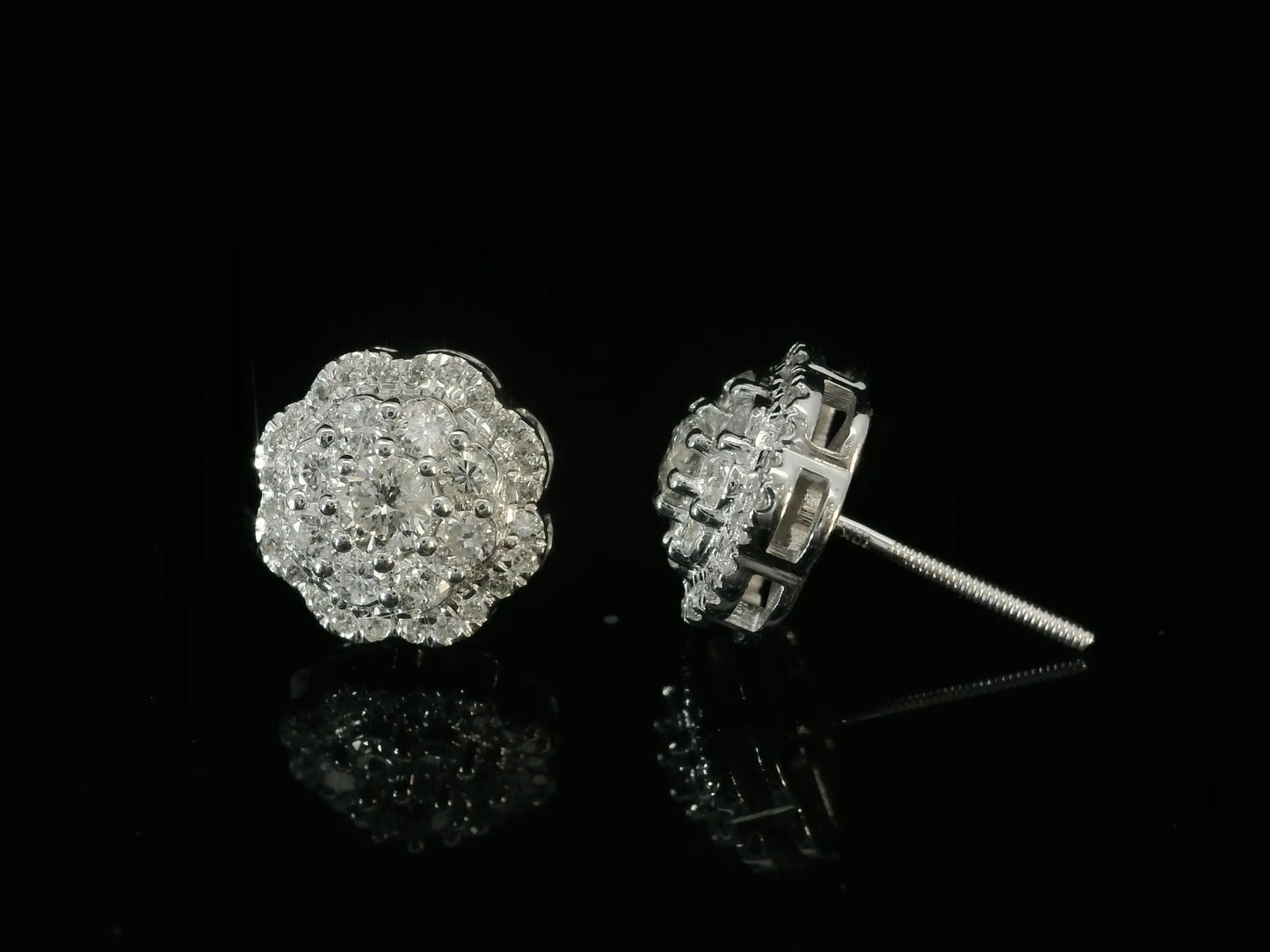 10K WHITE GOLD DIAMOND EARRINGS Angelica Jewellers