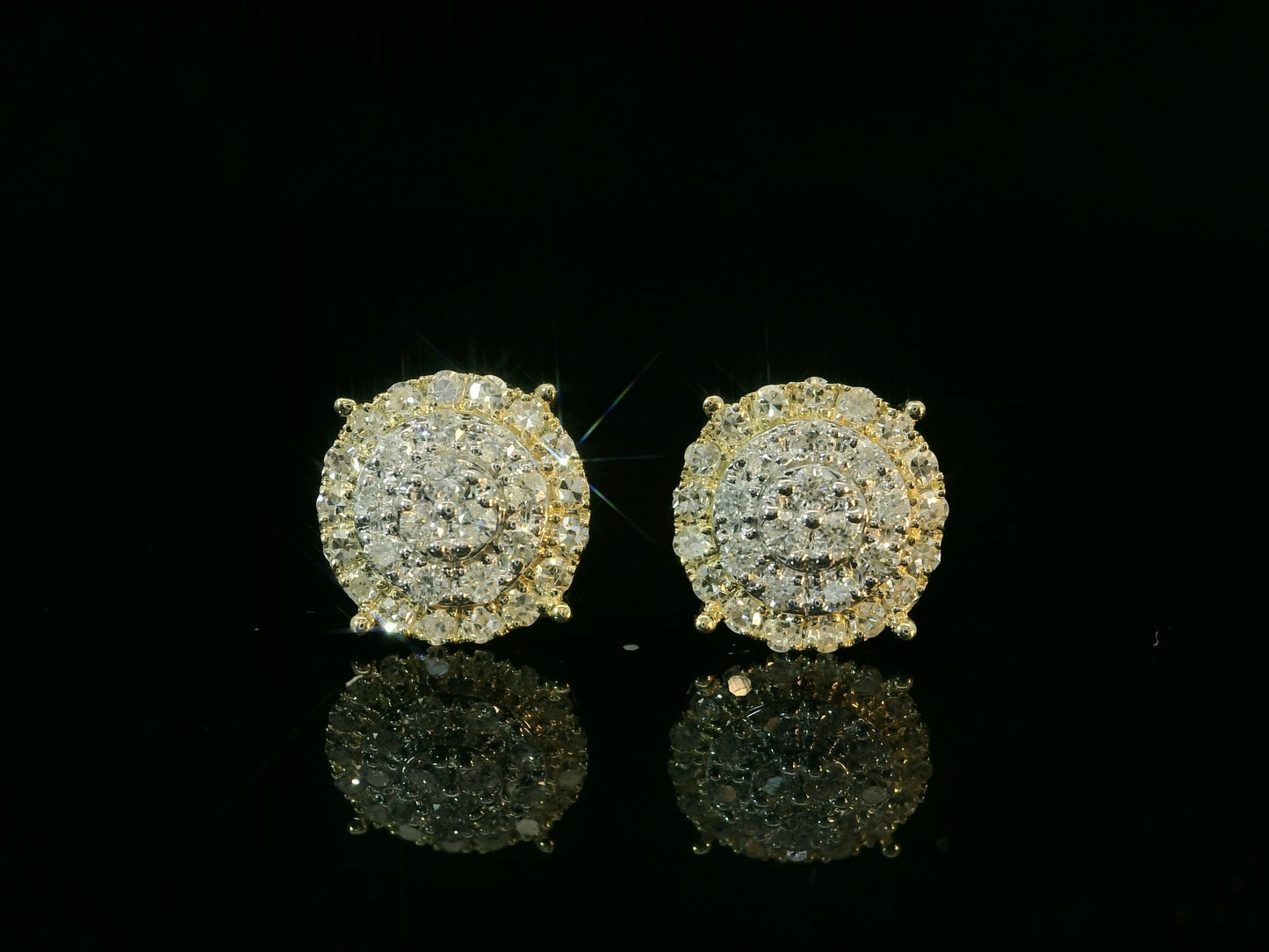 10K YELLOW GOLD DIAMOND EARRINGS