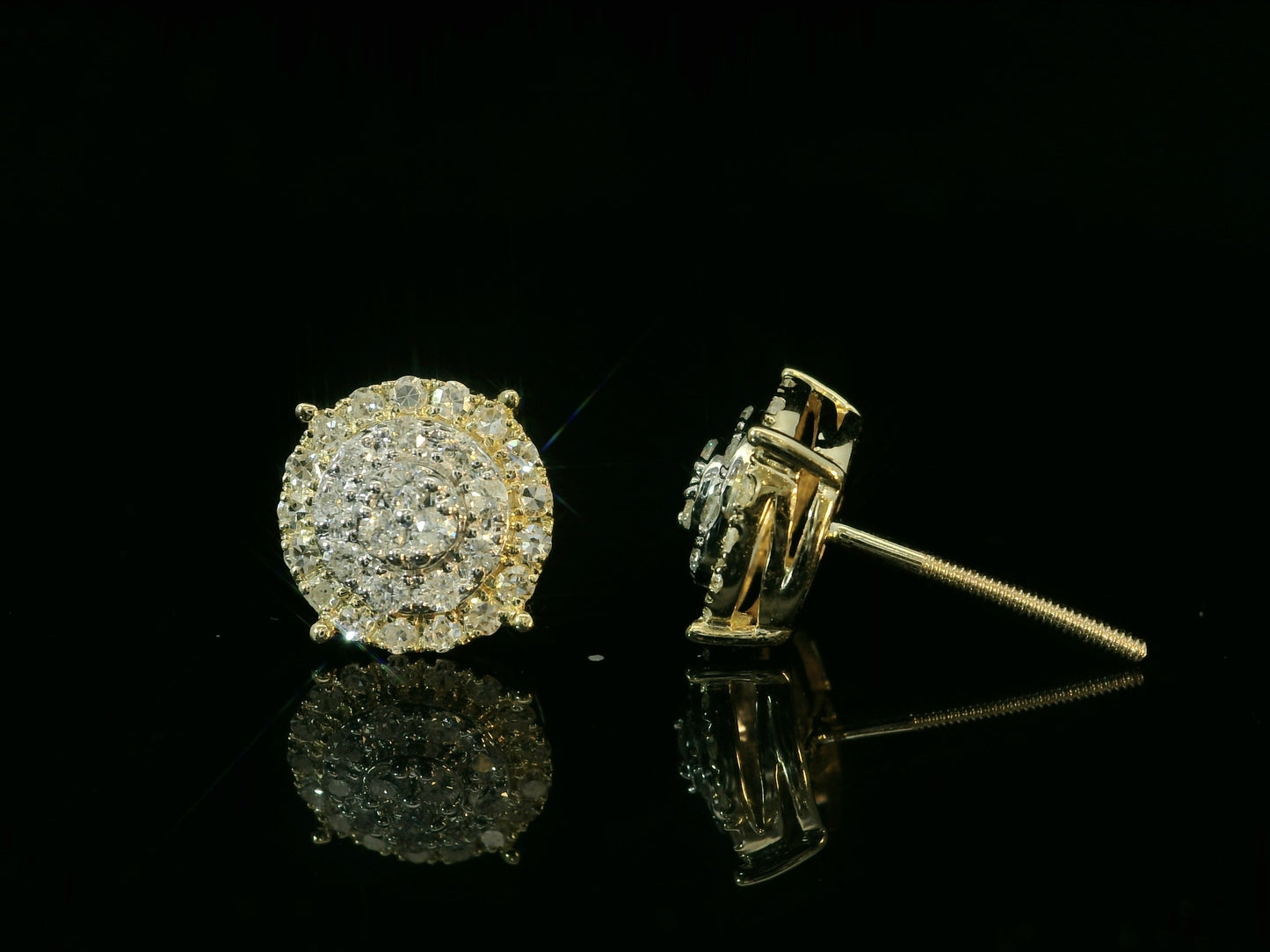 10K YELLOW GOLD DIAMOND EARRINGS